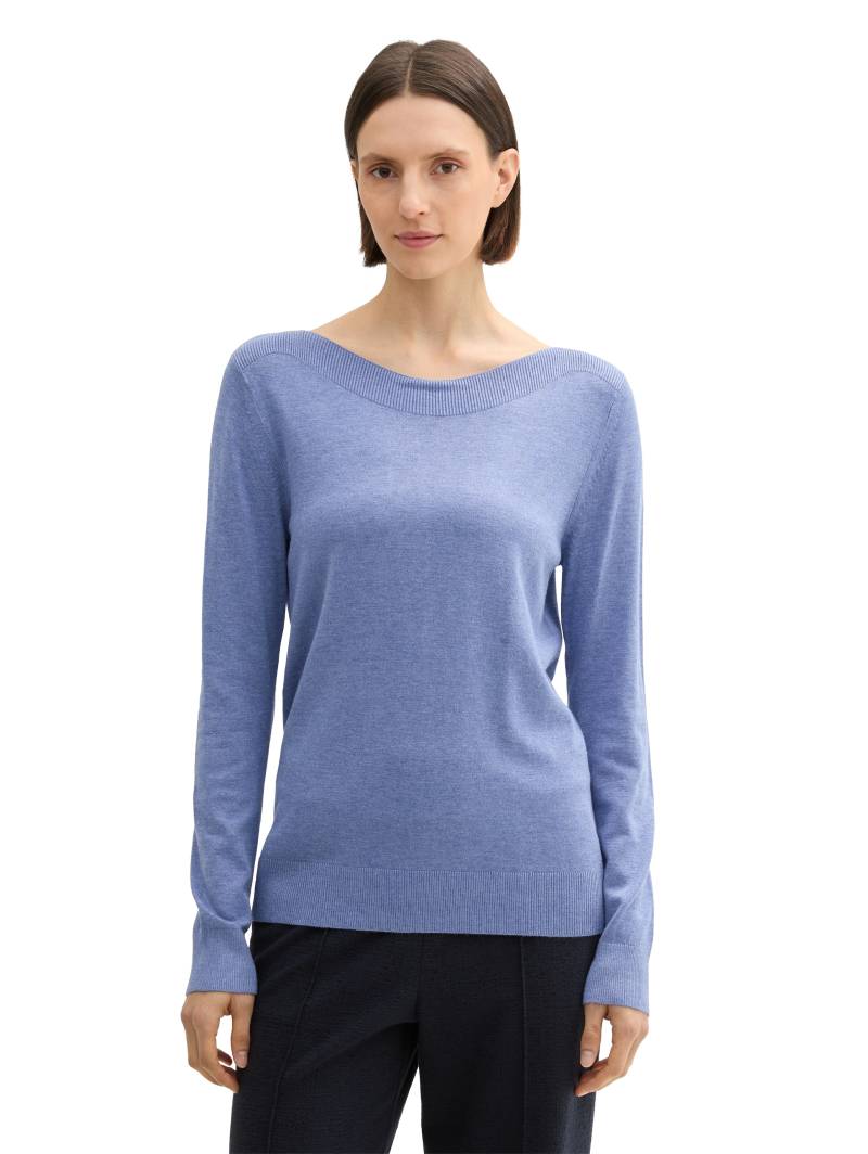 TOM TAILOR Longpullover, mit Rippbündchen von TOM TAILOR