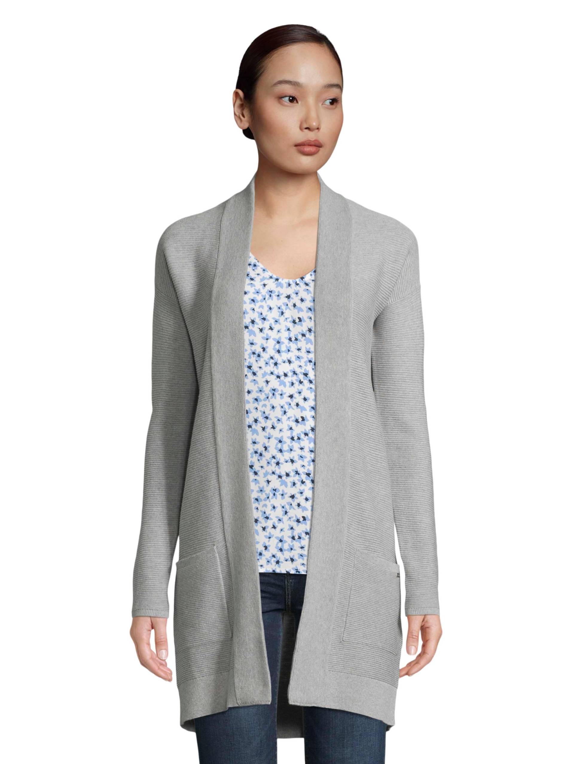TOM TAILOR Longstrickjacke, aus Rippstrick mit aufgesetzten Taschen von TOM TAILOR