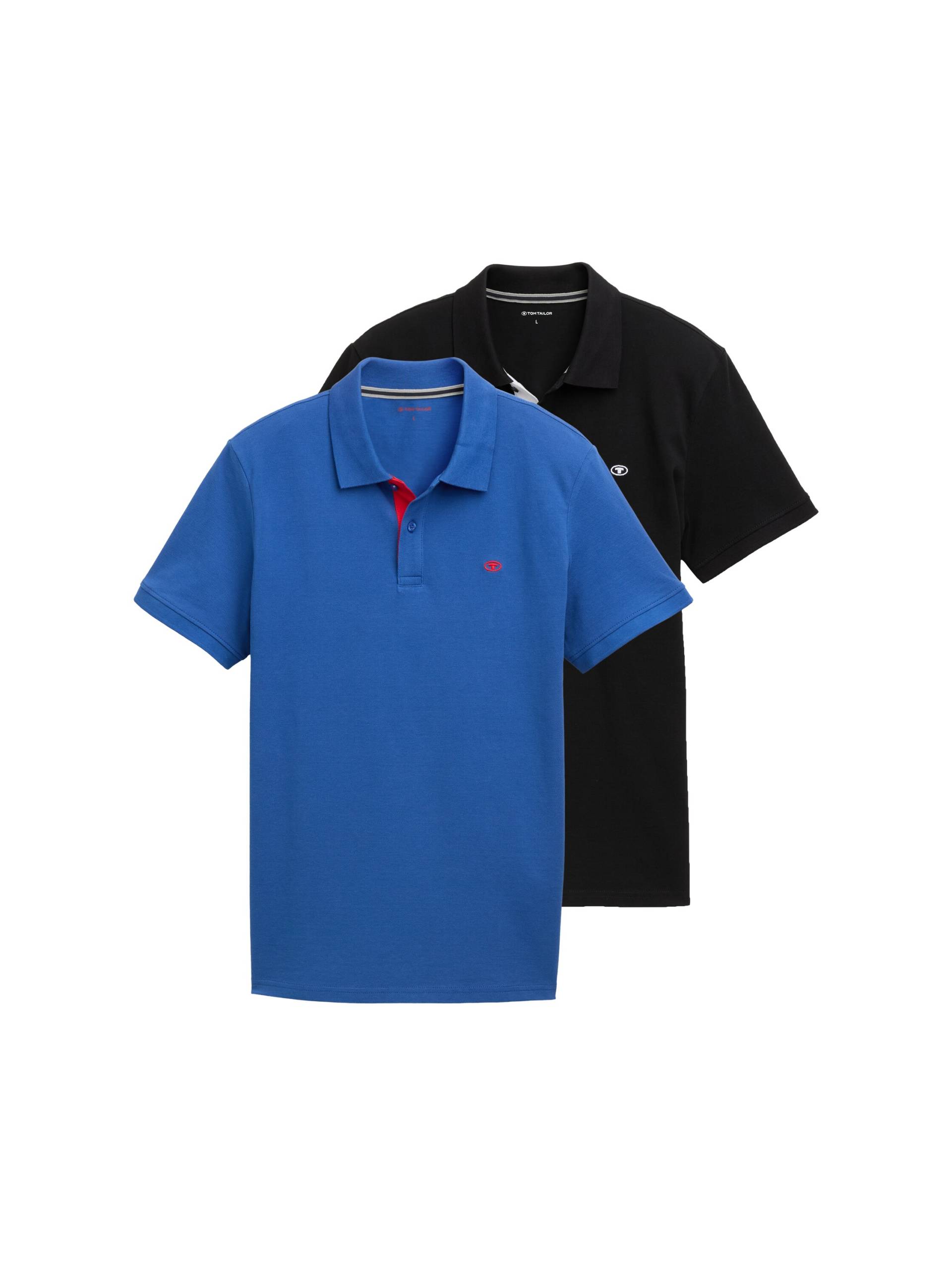 TOM TAILOR Poloshirt, (Packung, 2 tlg.), im Doppelpack von TOM TAILOR