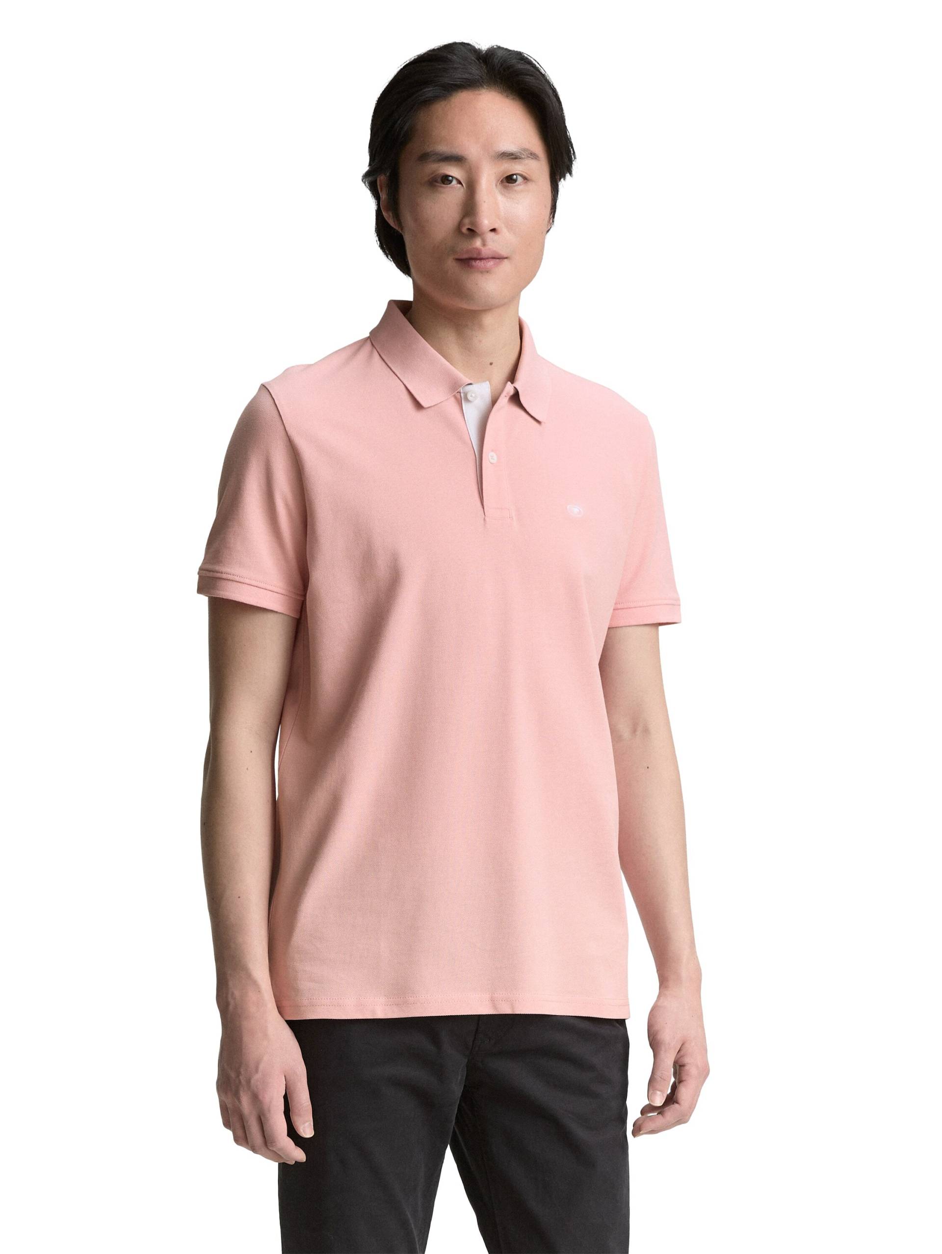 TOM TAILOR Poloshirt, mit Knopfleiste und Logo von TOM TAILOR