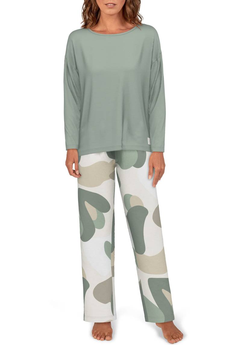 TOM TAILOR Pyjama »Positivism«, (2 tlg.), mit abstraktem Print von TOM TAILOR