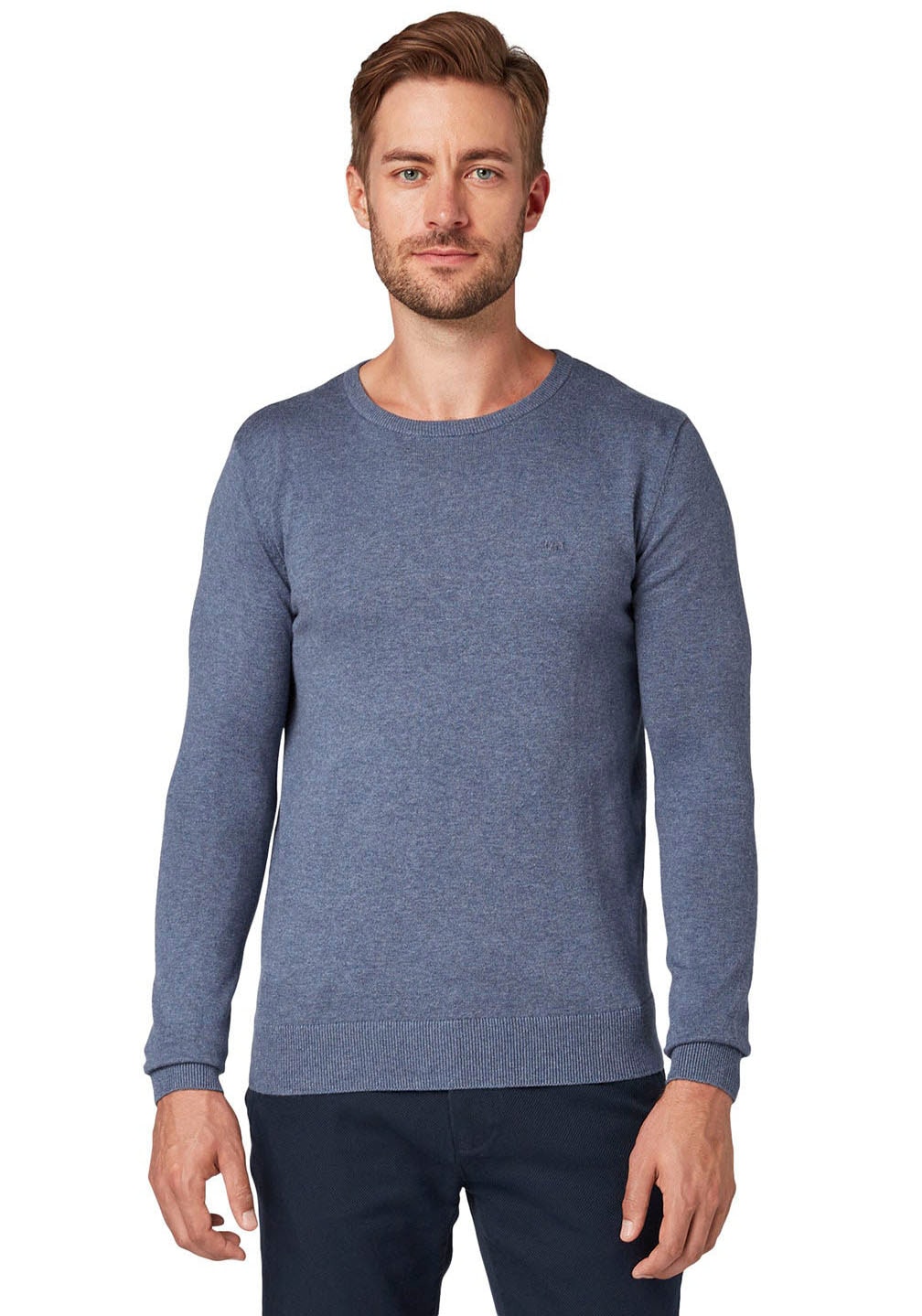 TOM TAILOR Rundhalspullover, meliert TOM TAILOR Rundhalspullover, meliert von TOM TAILOR