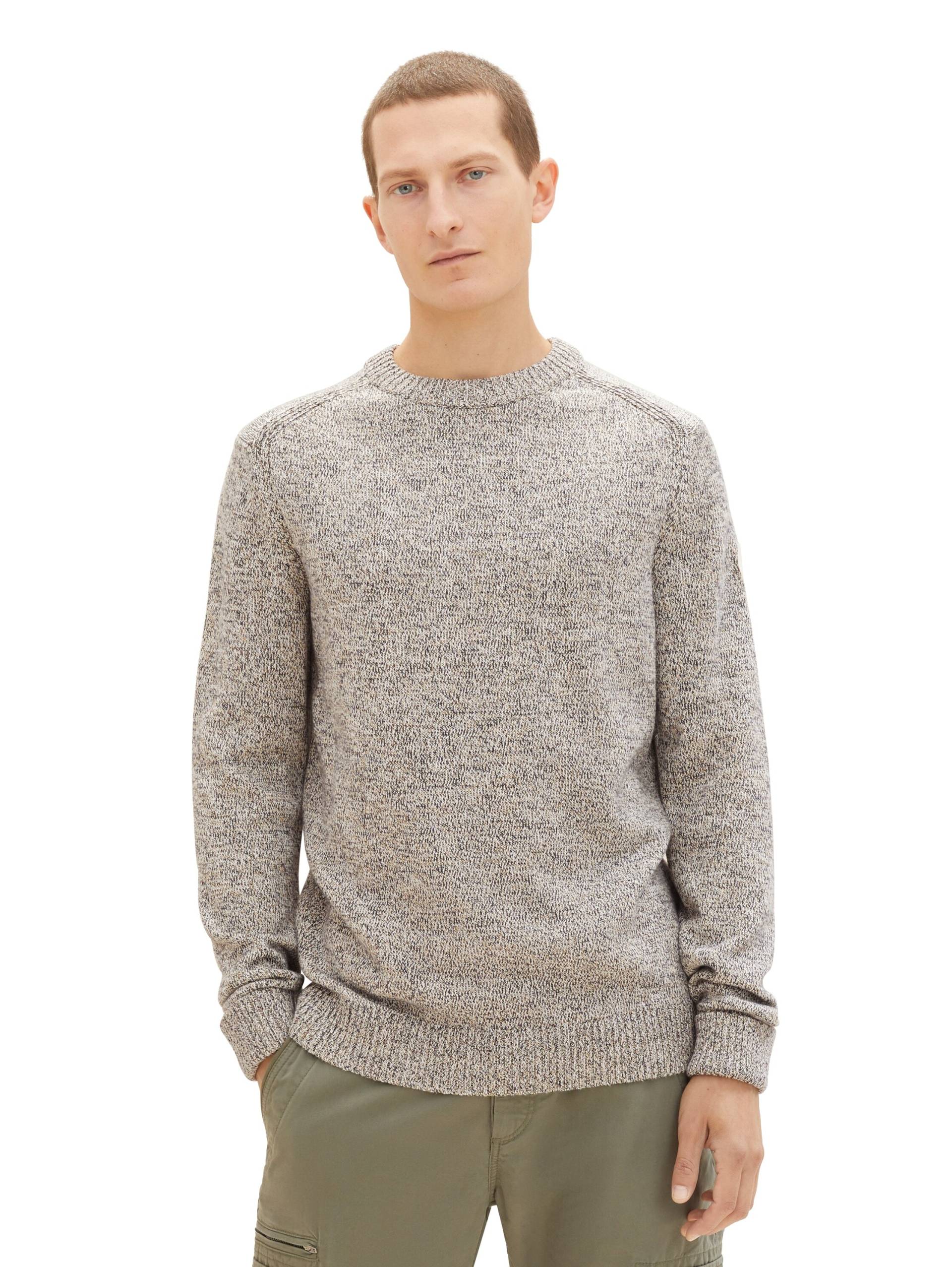 TOM TAILOR Rundhalspullover, mit toller Mouliné-Struktur TOM TAILOR Rundhalspullover, mit toller Mouliné-Struktur von TOM TAILOR