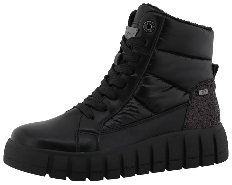 TOM TAILOR Schnürboots, Keilstiefelette, Plateauboots mit Reissverschluss von TOM TAILOR