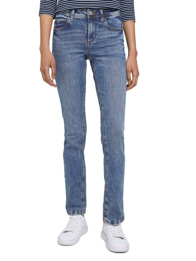 TOM TAILOR Straight-Jeans »Alexa Straight«, in gerader "Straight" 5-Pocket-Form von TOM TAILOR