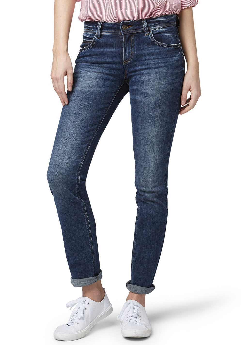 TOM TAILOR Straight-Jeans »Alexa Straight«, in gerader "Straight" 5-Pocket-Form von TOM TAILOR