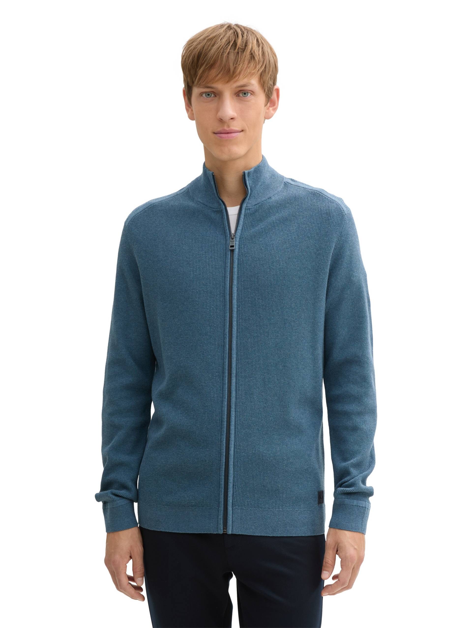 TOM TAILOR Strickjacke, mit Logo Stickerei TOM TAILOR Strickjacke, mit Logo Stickerei von TOM TAILOR