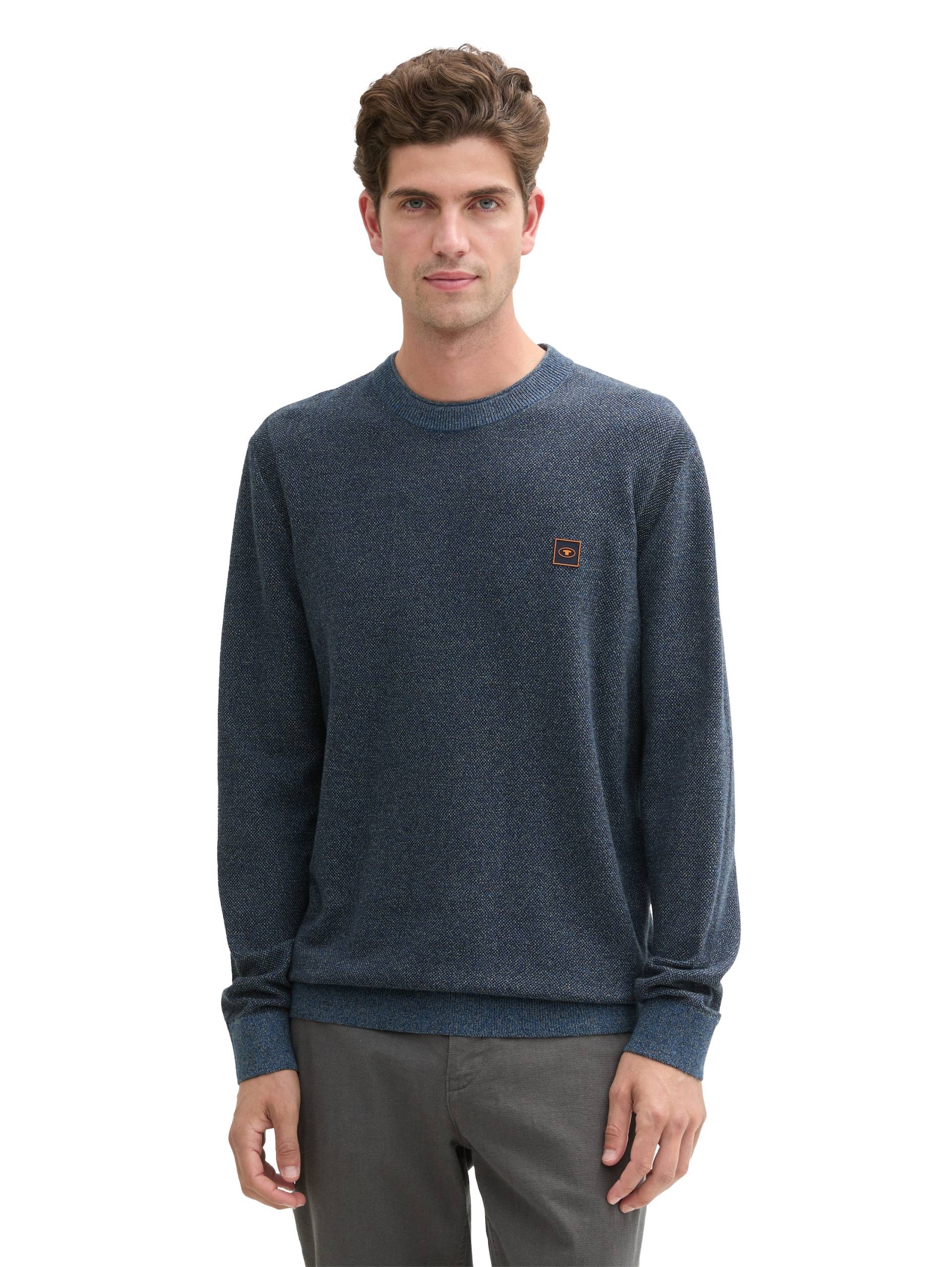 TOM TAILOR Strickpullover, mit Logostickerei TOM TAILOR Strickpullover, mit Logostickerei von TOM TAILOR