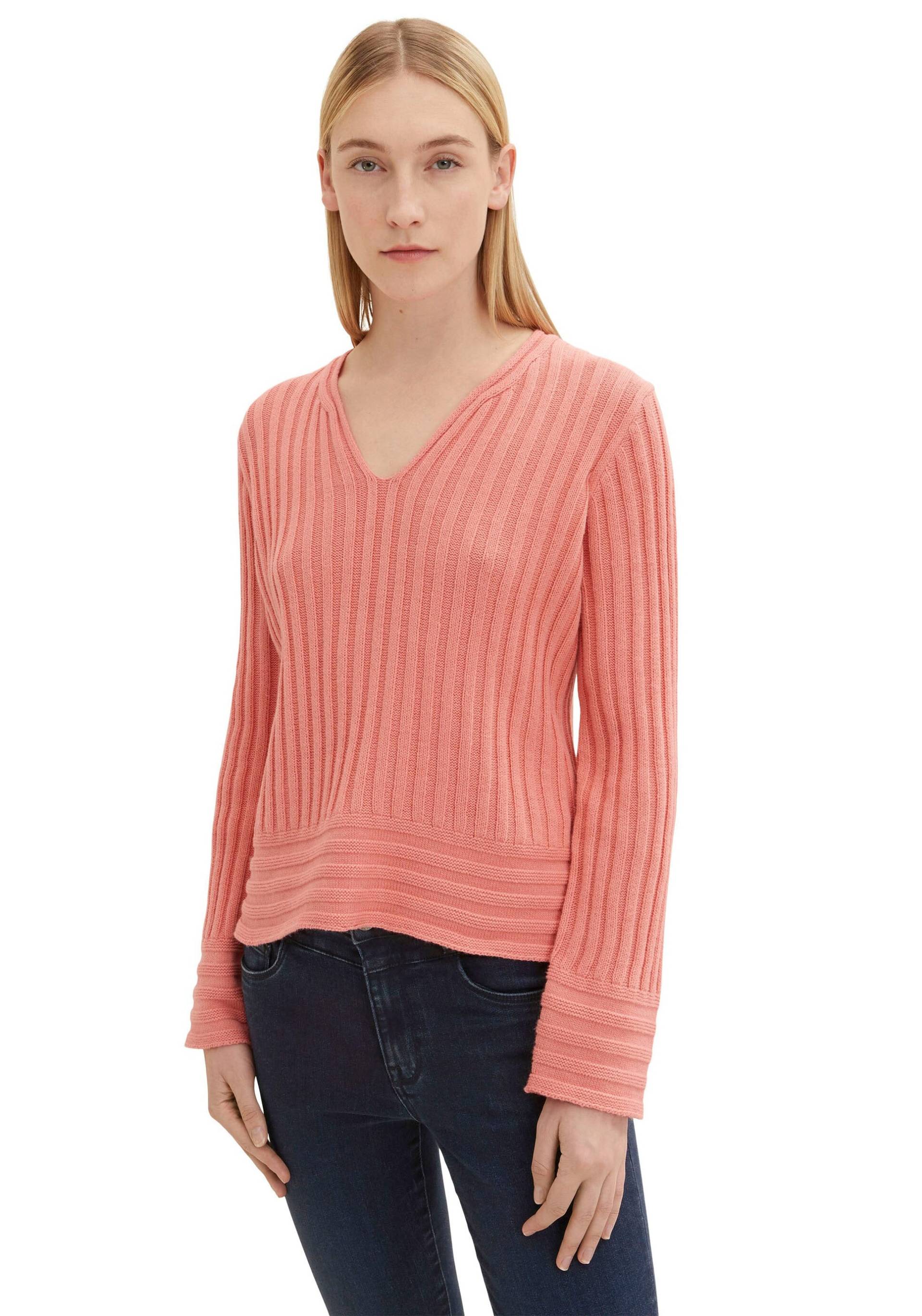 TOM TAILOR V-Ausschnitt-Pullover von TOM TAILOR