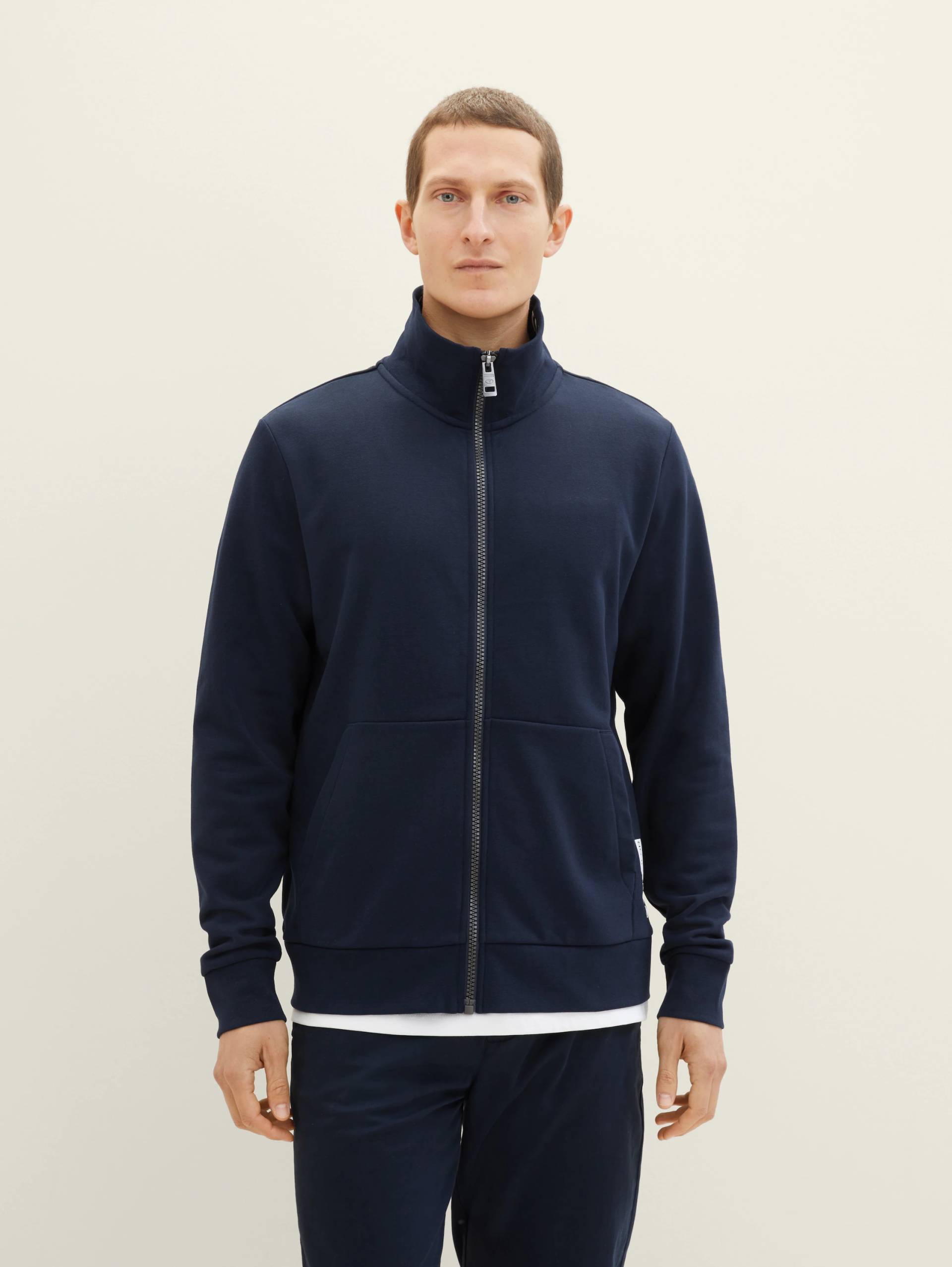 TOM TAILOR Sweatjacke, mit Stehkragen und Print von TOM TAILOR