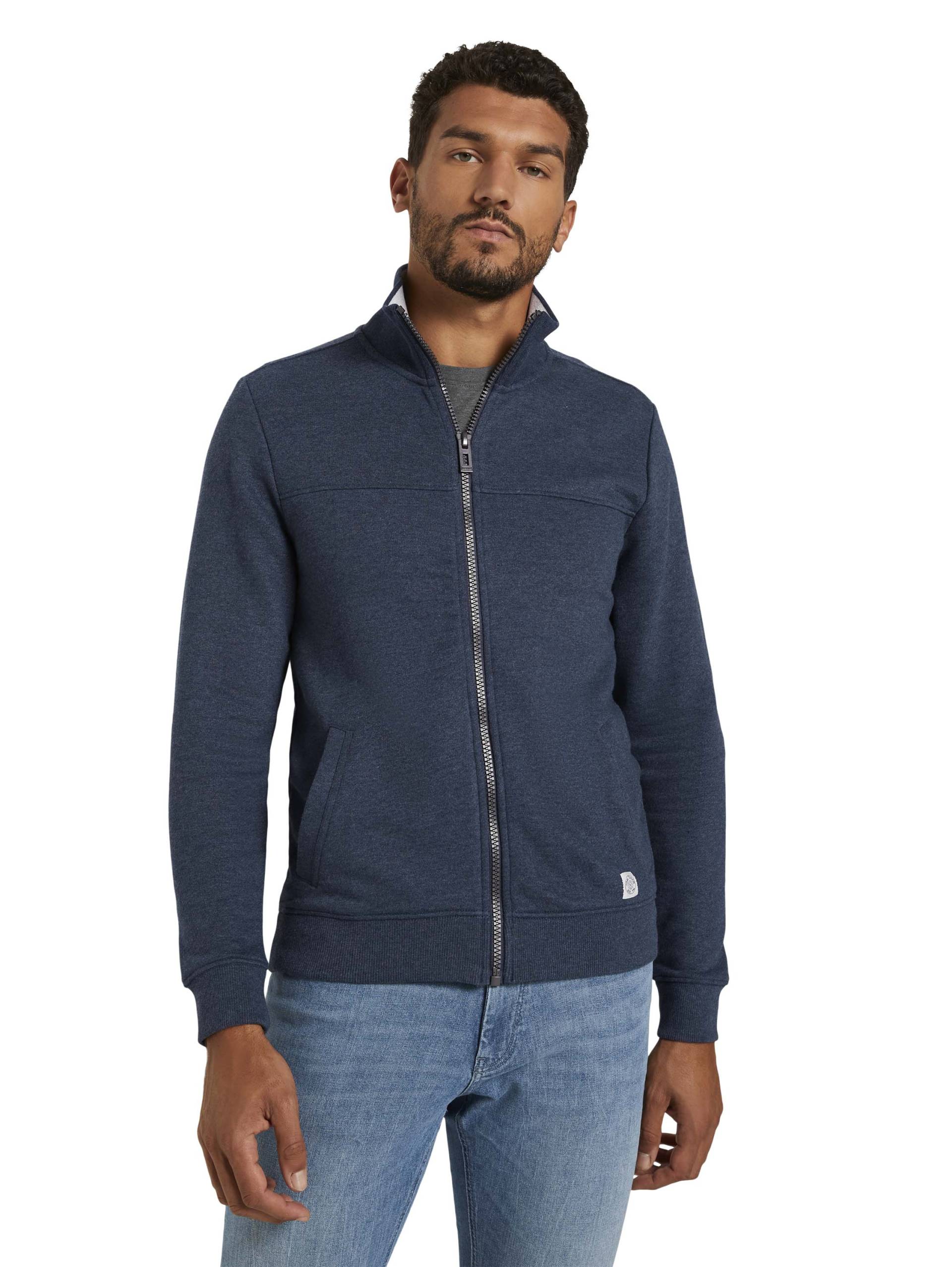 TOM TAILOR Sweatjacke, mit halswärmendem Stehkragen von TOM TAILOR