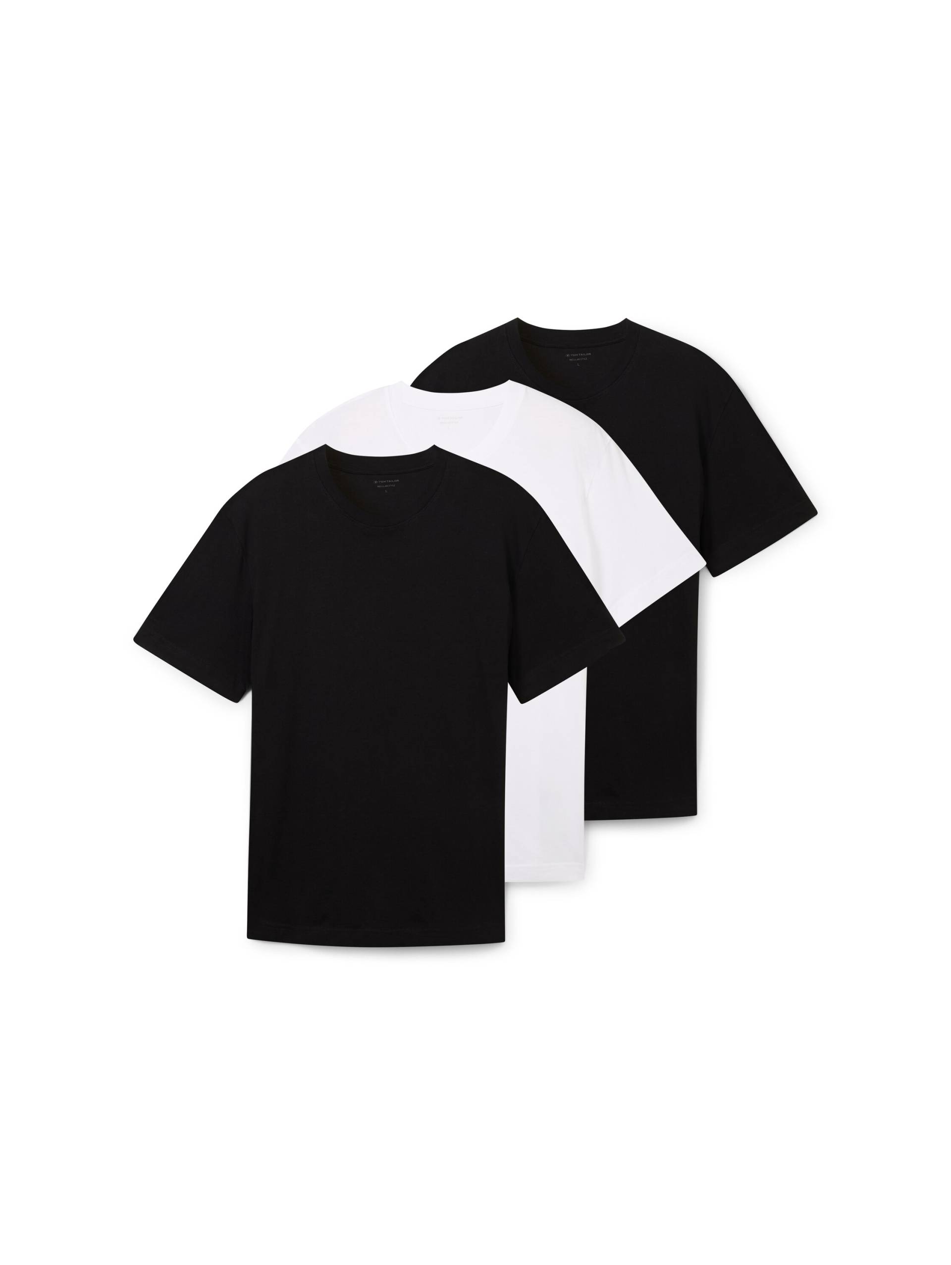TOM TAILOR T-Shirt, (Packung, 3 tlg.), im Dreierpack von TOM TAILOR