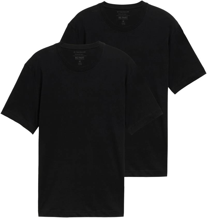 TOM TAILOR T-Shirt, (Packung, 2 tlg.), unifarben von TOM TAILOR