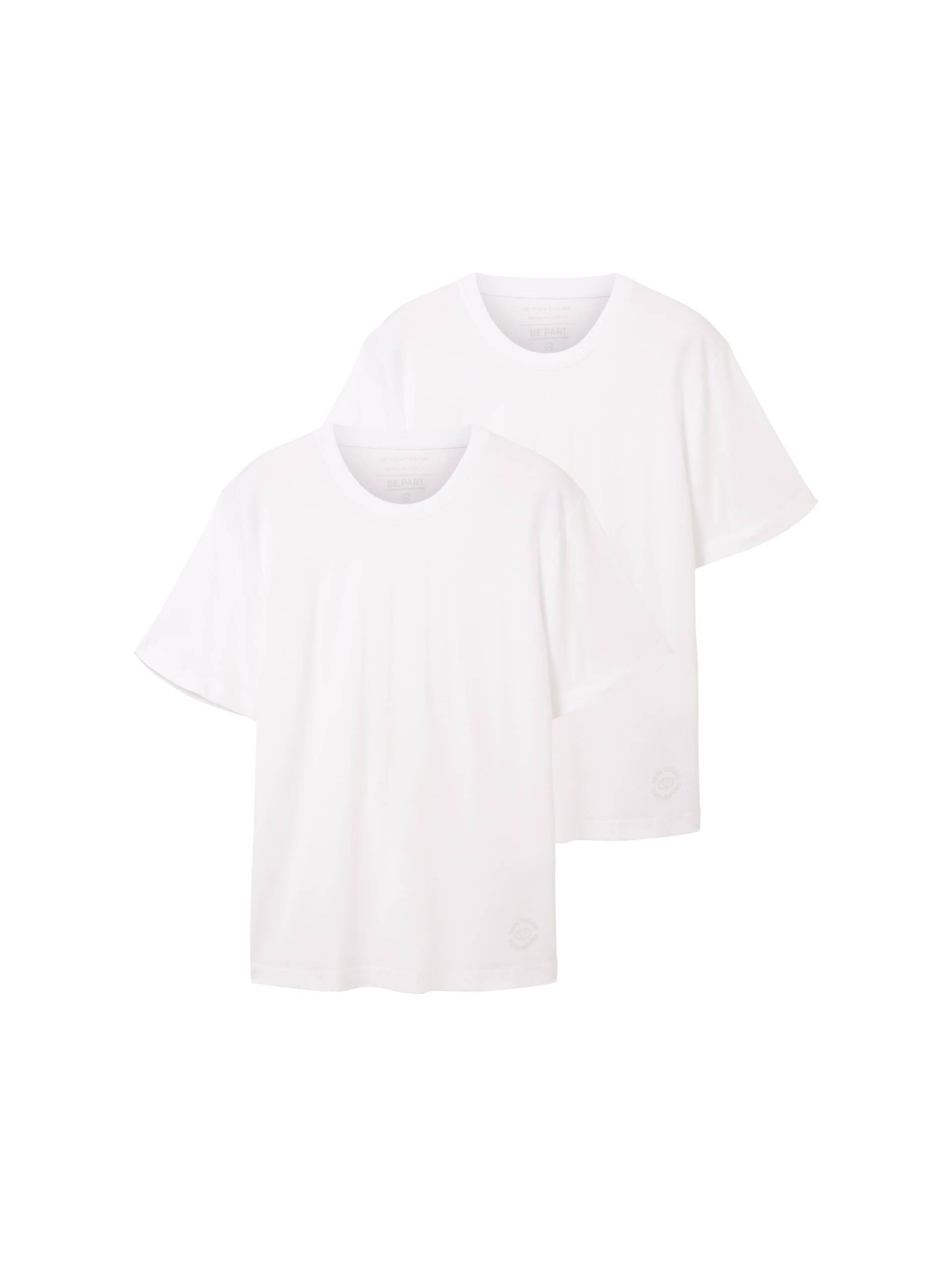 TOM TAILOR T-Shirt, (Packung, 2 tlg.), unifarben von TOM TAILOR