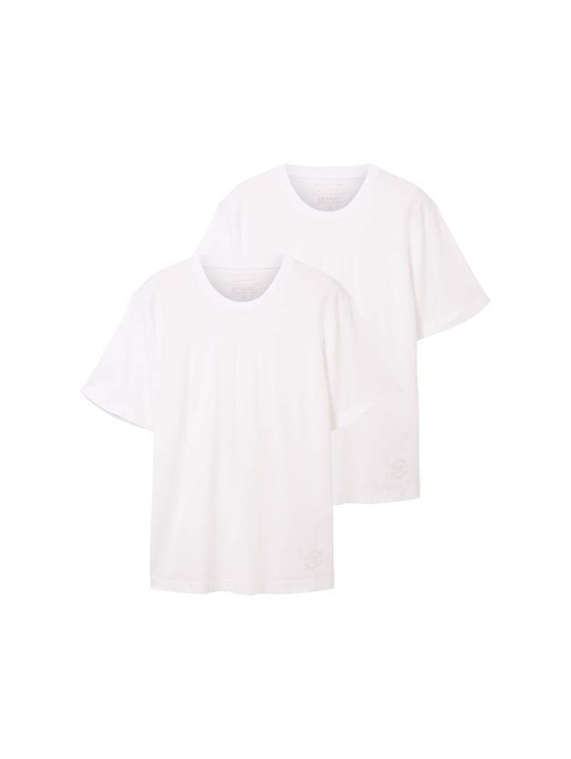 TOM TAILOR T-Shirt, (Packung, 2 tlg.), unifarben von TOM TAILOR