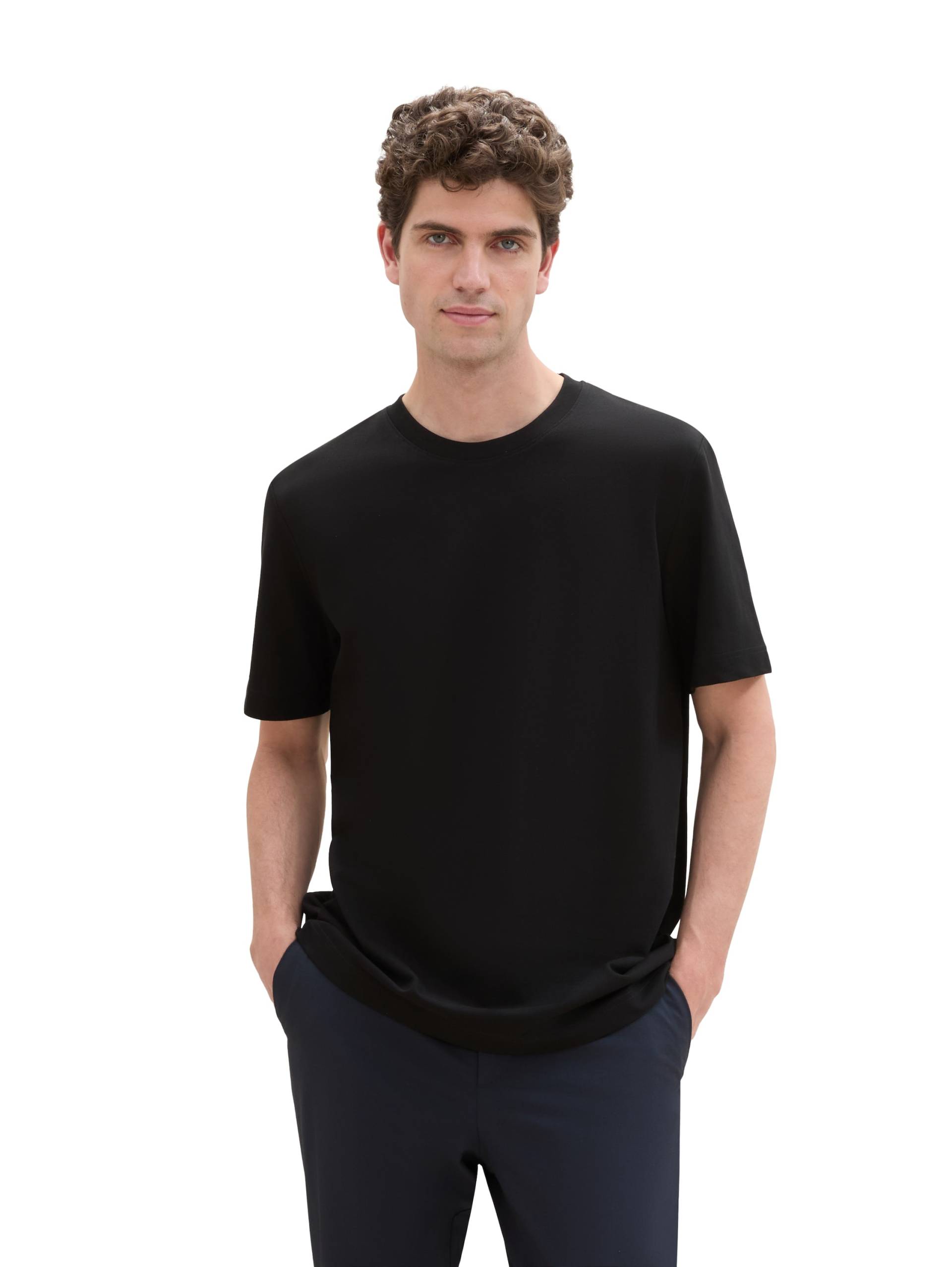 TOM TAILOR T-Shirt, mit Pique Struktur TOM TAILOR T-Shirt, mit Pique Struktur von TOM TAILOR