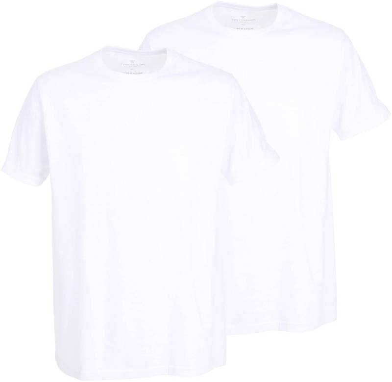 TOM TAILOR T-Shirt »Ohio«, (2er Pack), Rundhalsausschnitt, Kurzarm, zum Unterziehen von TOM TAILOR