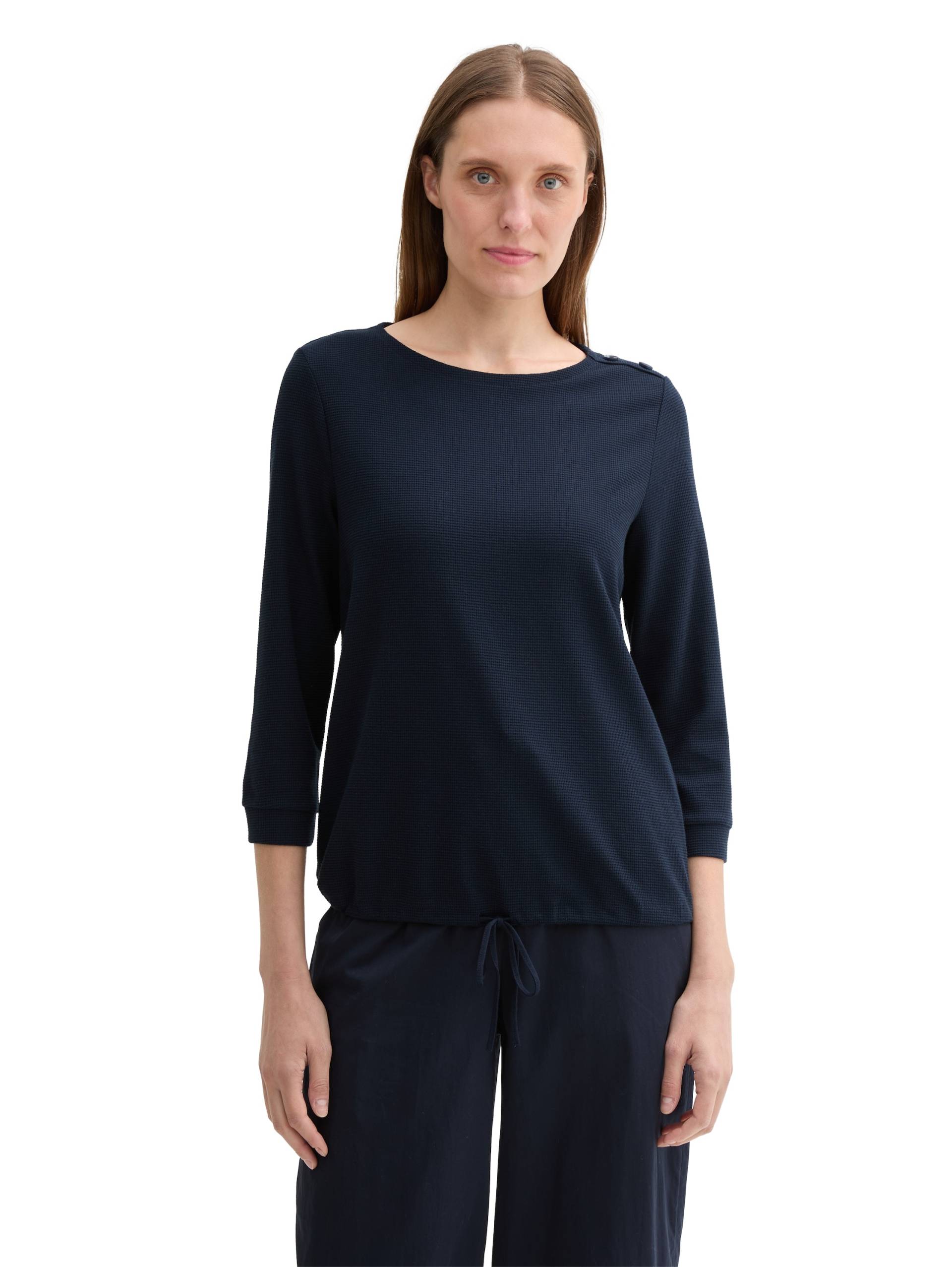 TOM TAILOR 3/4-Arm-Shirt, mit Kordelzug am Saum TOM TAILOR 3/4-Arm-Shirt, mit Kordelzug am Saum von TOM TAILOR