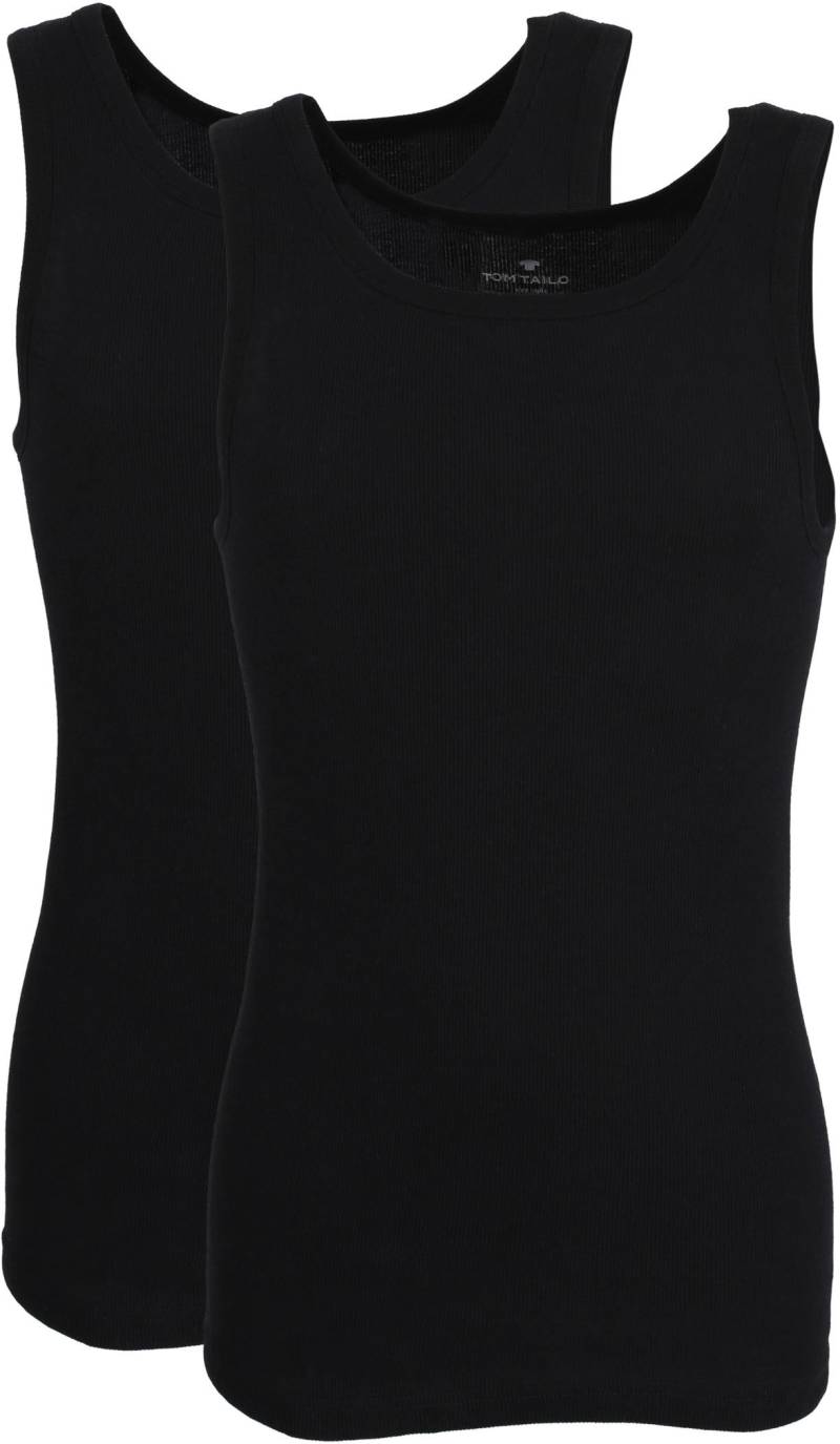 TOM TAILOR Tanktop »Montana«, (2er Pack), Rundhals-Ausschnitt, slim fit von TOM TAILOR