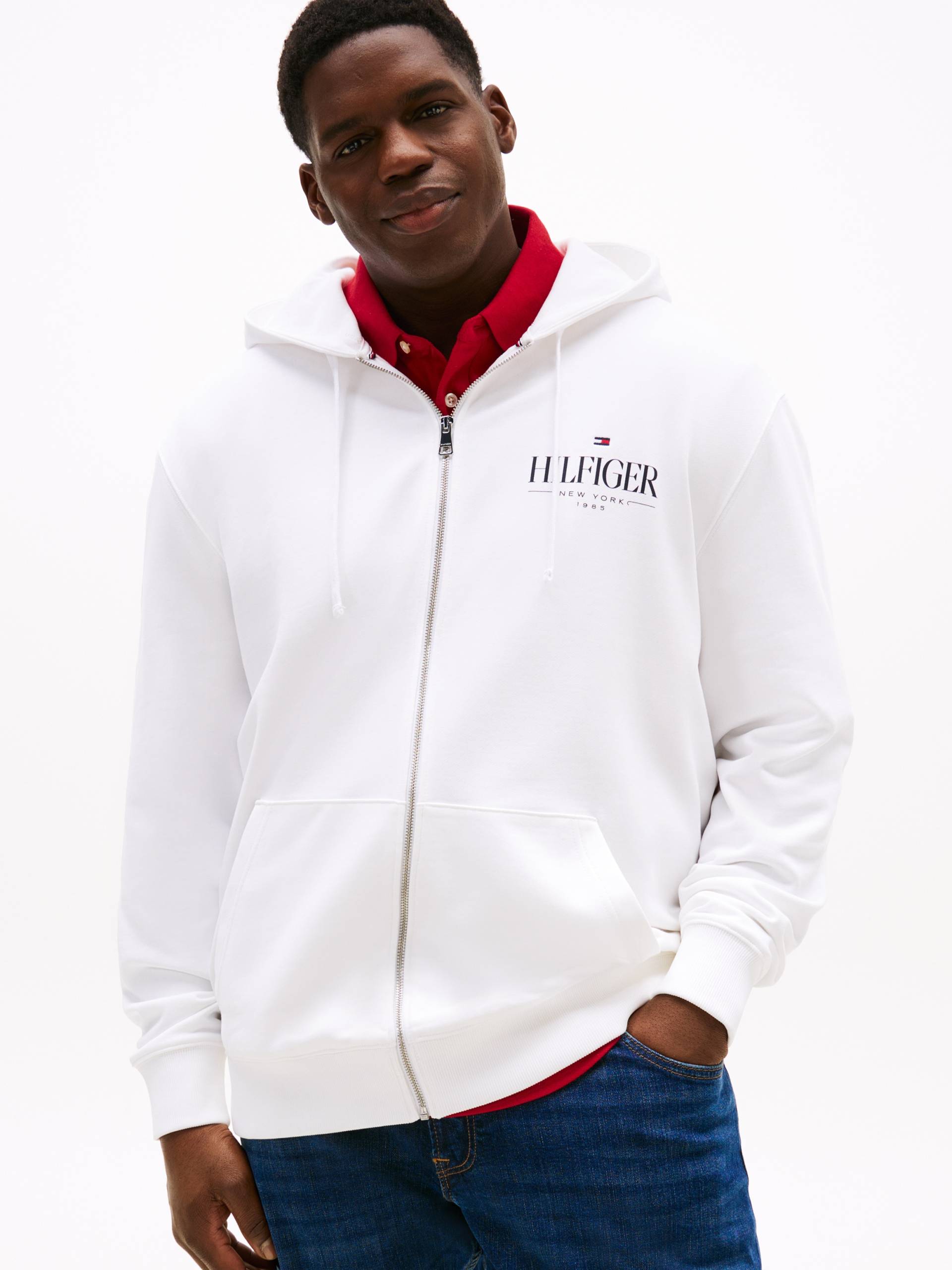 Tommy Hilfiger Big & Tall Kapuzensweatjacke »BT-HILFIGER STACKED HOODED ZIP-B«, Grosse Grössen Tommy Hilfiger Big & Tall Kapuzensweatjacke »BT-HILFIGER STACKED HOODED ZIP-B«, Grosse Grössen von TOMMY HILFIGER Big & Tall