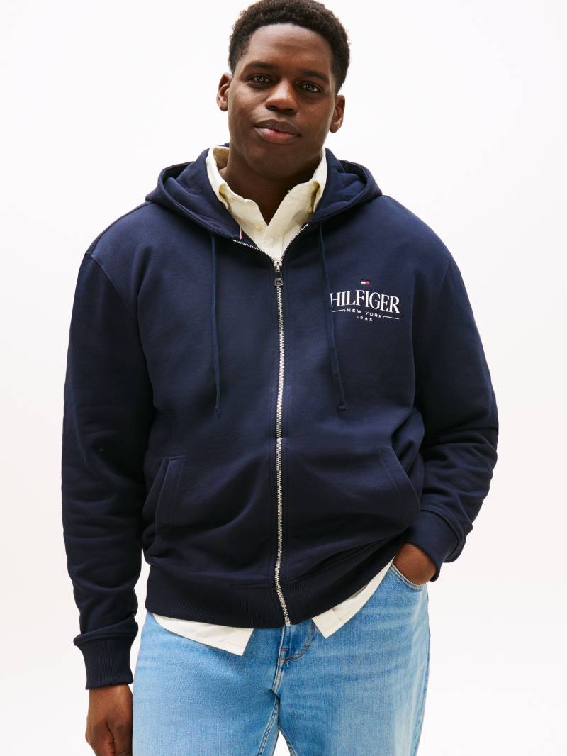Tommy Hilfiger Big & Tall Kapuzensweatjacke »BT-HILFIGER STACKED HOODED ZIP-B«, Grosse Grössen von TOMMY HILFIGER Big & Tall