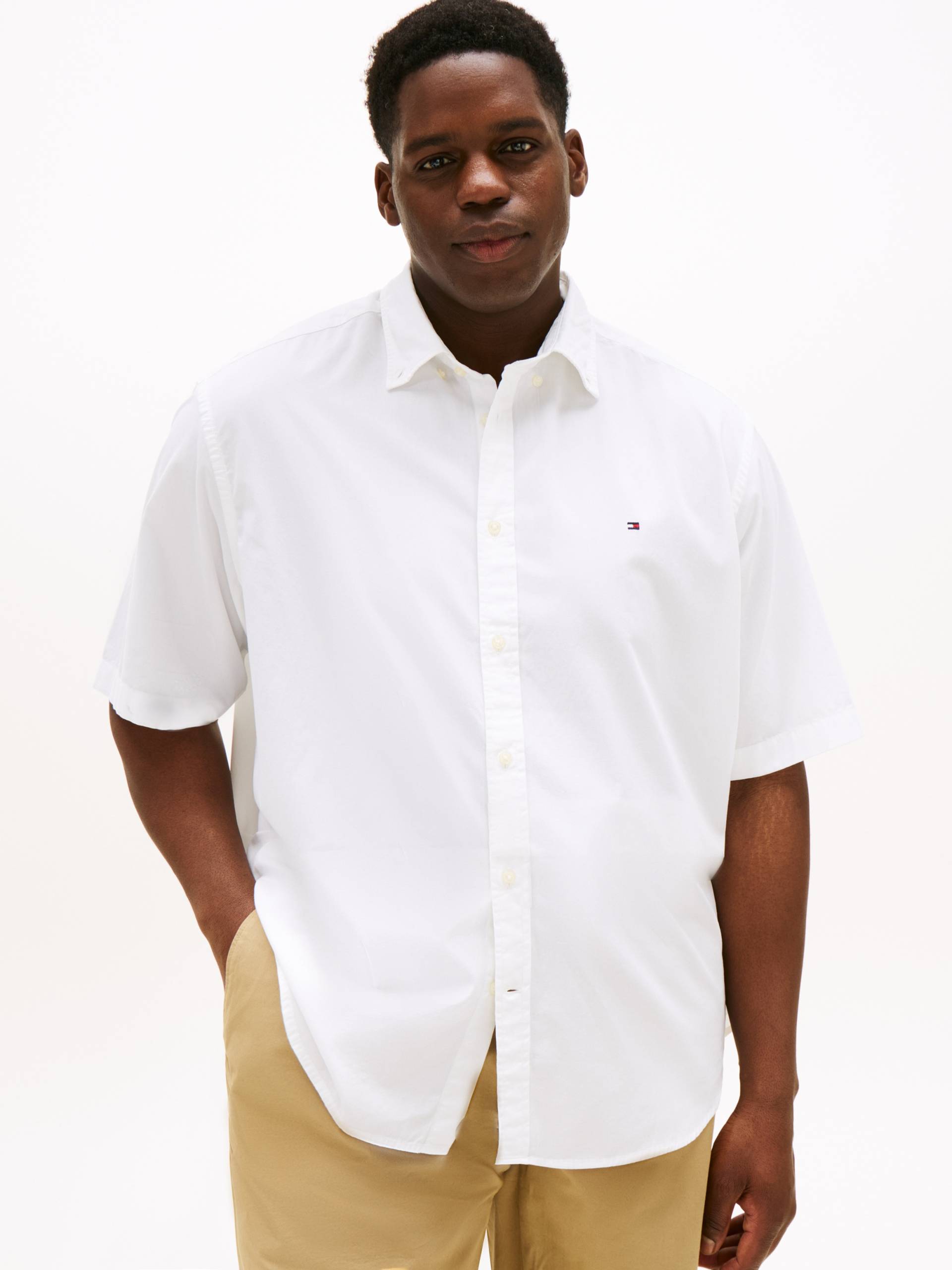 Tommy Hilfiger Big & Tall Kurzarmhemd »BT-FLEX POPLIN SOLID S/S SHIRT-B«, Grosse Grössen Tommy Hilfiger Big & Tall Kurzarmhemd »BT-FLEX POPLIN SOLID S/S SHIRT-B«, Grosse Grössen von TOMMY HILFIGER Big & Tall