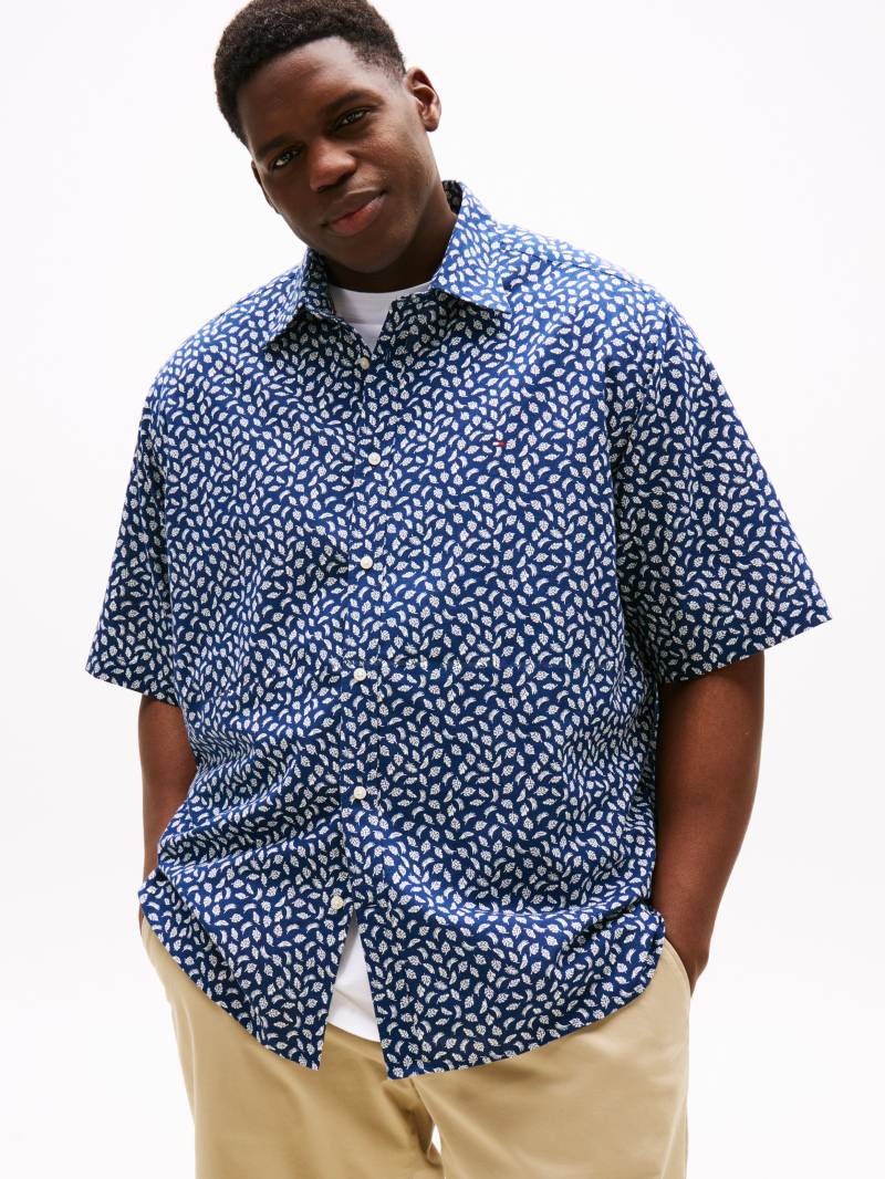 Tommy Hilfiger Big & Tall Kurzarmhemd »BT-LINEN BLEND AOP SS RF SHIRT-B«, Grosse Grössen von TOMMY HILFIGER Big & Tall