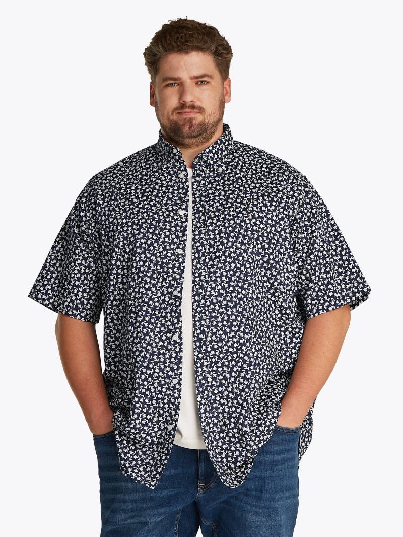 Tommy Hilfiger Big & Tall Kurzarmhemd »BT-LINEN BLEND MPRINT«, mit Allover-Print, Grosse Grössen von TOMMY HILFIGER Big & Tall