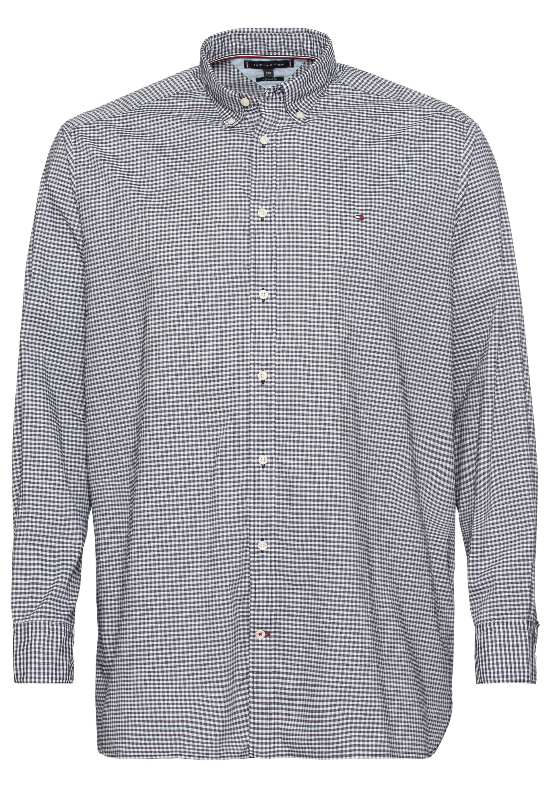 Tommy Hilfiger Big & Tall Langarmhemd »BT - FLEX TEXTURED GINGHAM RF«, Grosse Grössen von TOMMY HILFIGER Big & Tall