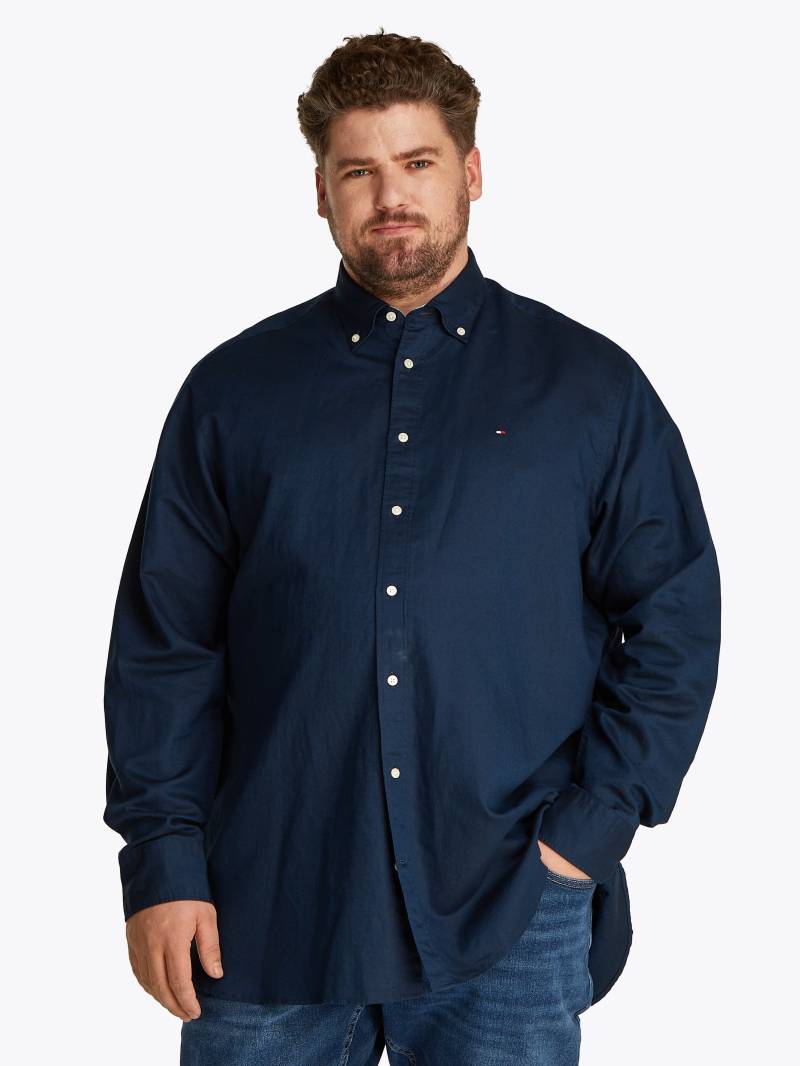 Tommy Hilfiger Big & Tall Langarmhemd »BT-LINEN BLEND SOLID«, Grosse Grössen von TOMMY HILFIGER Big & Tall