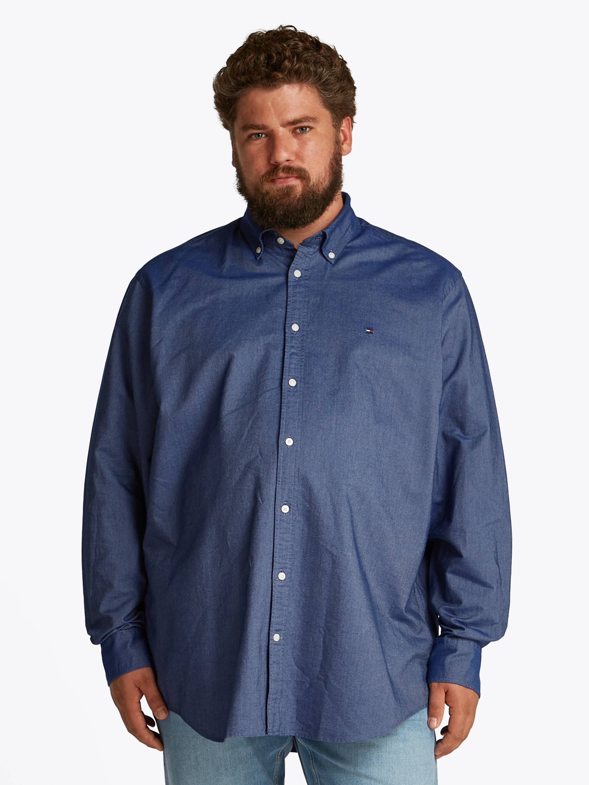 Tommy Hilfiger Big & Tall Langarmhemd »BT-SOLID HERITAGE OXFORD S-B«, in Grossen Grössen, Logostickerei Tommy Hilfiger Big & Tall Langarmhemd »BT-SOLID HERITAGE OXFORD S-B«, in Grossen Grössen, Logostickerei von TOMMY HILFIGER Big & Tall