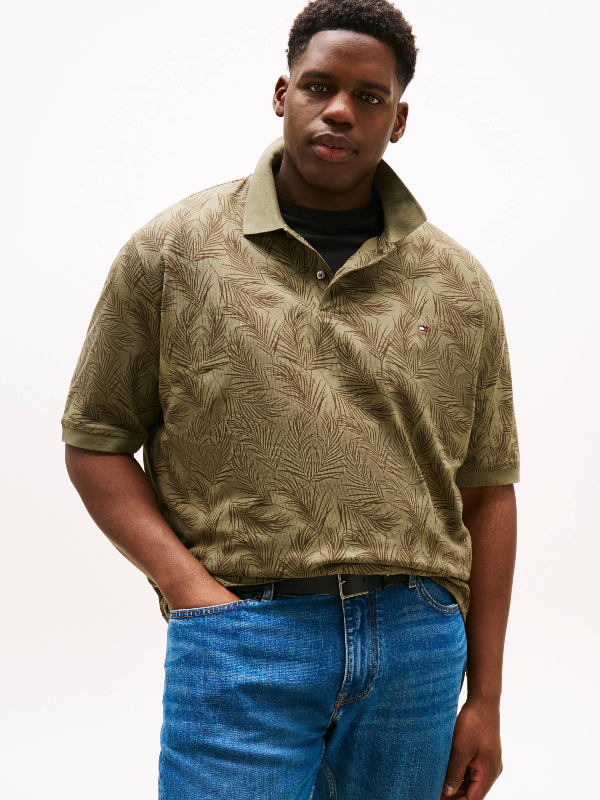 Tommy Hilfiger Big & Tall Poloshirt »BT-LEAF AOP REG POLO-B«, Grosse Grössen Tommy Hilfiger Big & Tall Poloshirt »BT-LEAF AOP REG POLO-B«, Grosse Grössen von TOMMY HILFIGER Big & Tall
