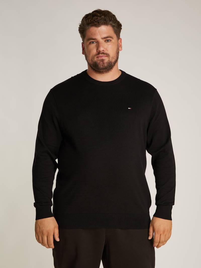 Tommy Hilfiger Big & Tall Rundhalspullover »BT-ESSENTIAL COTTON CREW NECK-B«, in Grossen Grössen, Logostickerei von TOMMY HILFIGER Big & Tall