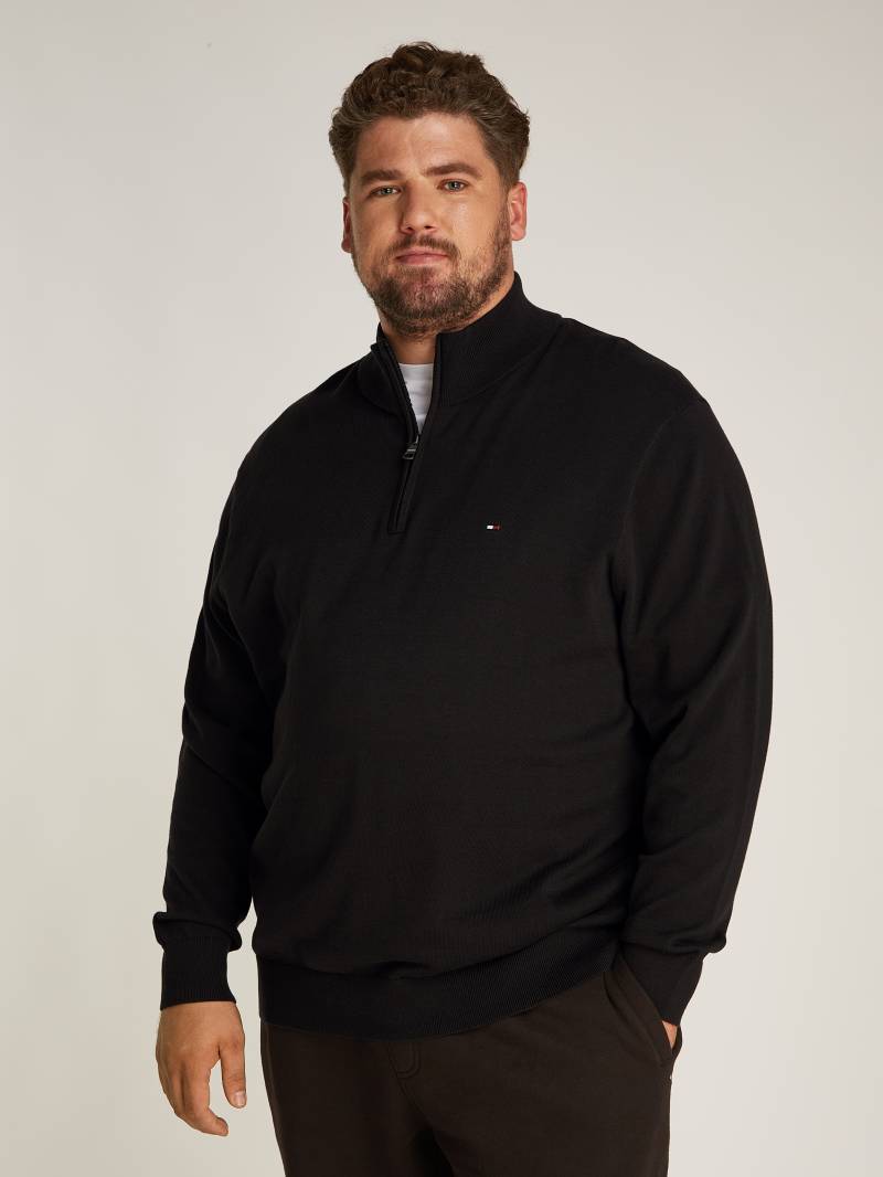 Tommy Hilfiger Big & Tall Stehkragenpullover »BT-ESSENTIAL COTTON ZIP MOCK-B«, Grossen Grössen von TOMMY HILFIGER Big & Tall
