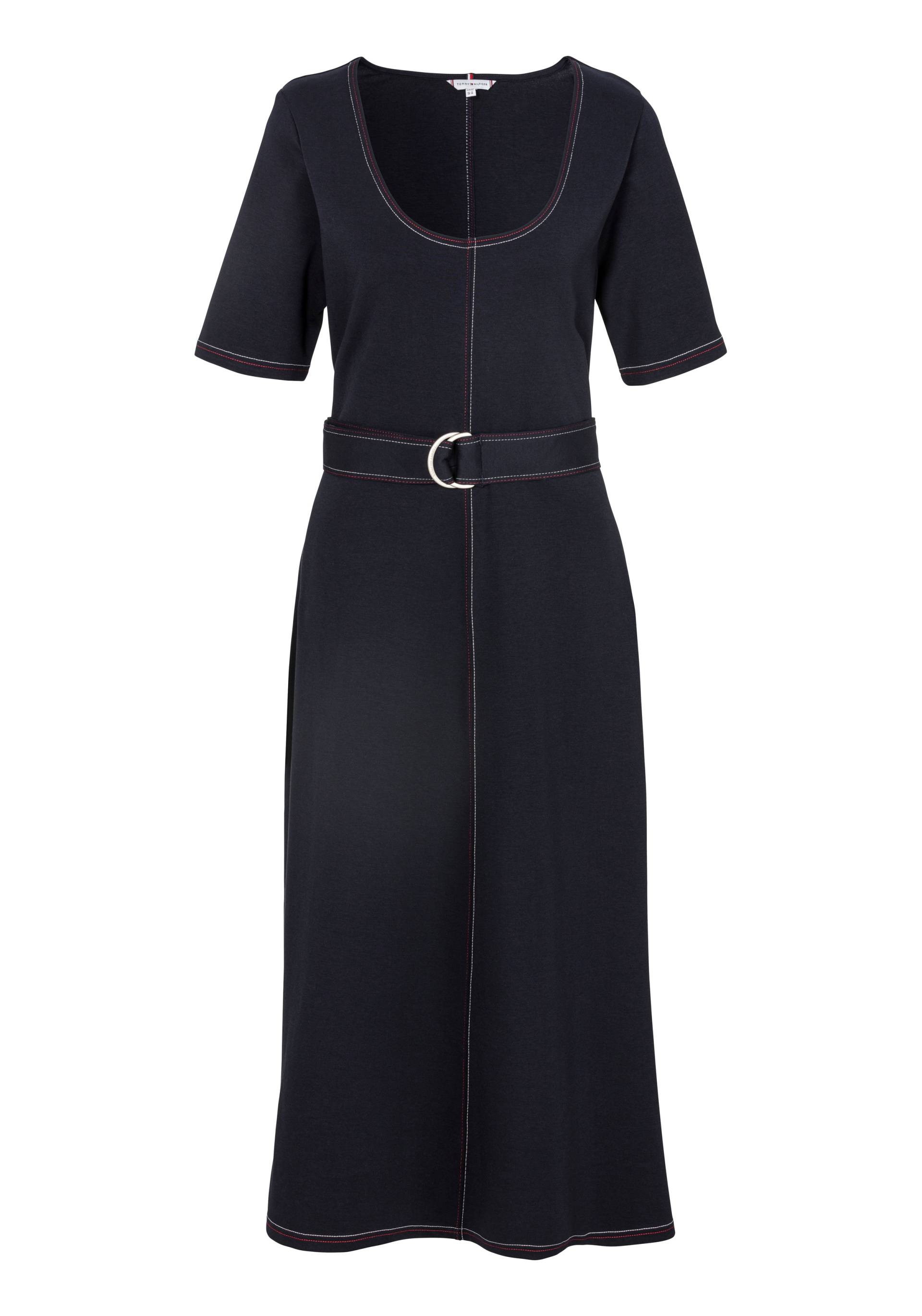 Tommy Hilfiger Curve Blusenkleid »CRV SCP NK BELT MIDI DRS 1/2SLV«, Grosse Grössen Tommy Hilfiger Curve Blusenkleid »CRV SCP NK BELT MIDI DRS 1/2SLV«, Grosse Grössen von TOMMY HILFIGER Curve