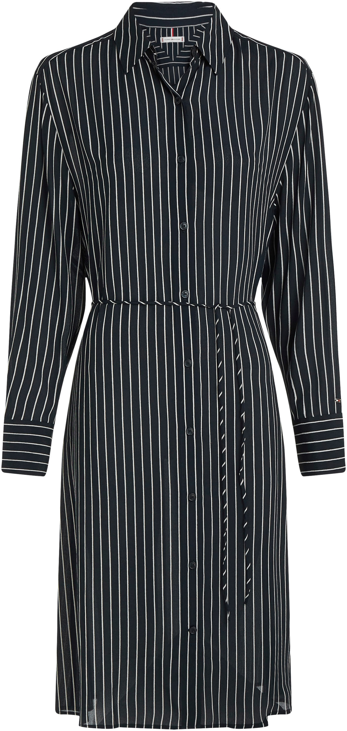 Tommy Hilfiger Curve Blusenkleid »CRV VISCOSE CREPE MIDI DRESS«, in Streifenoptik Tommy Hilfiger Curve Blusenkleid »CRV VISCOSE CREPE MIDI DRESS«, in Streifenoptik von TOMMY HILFIGER Curve