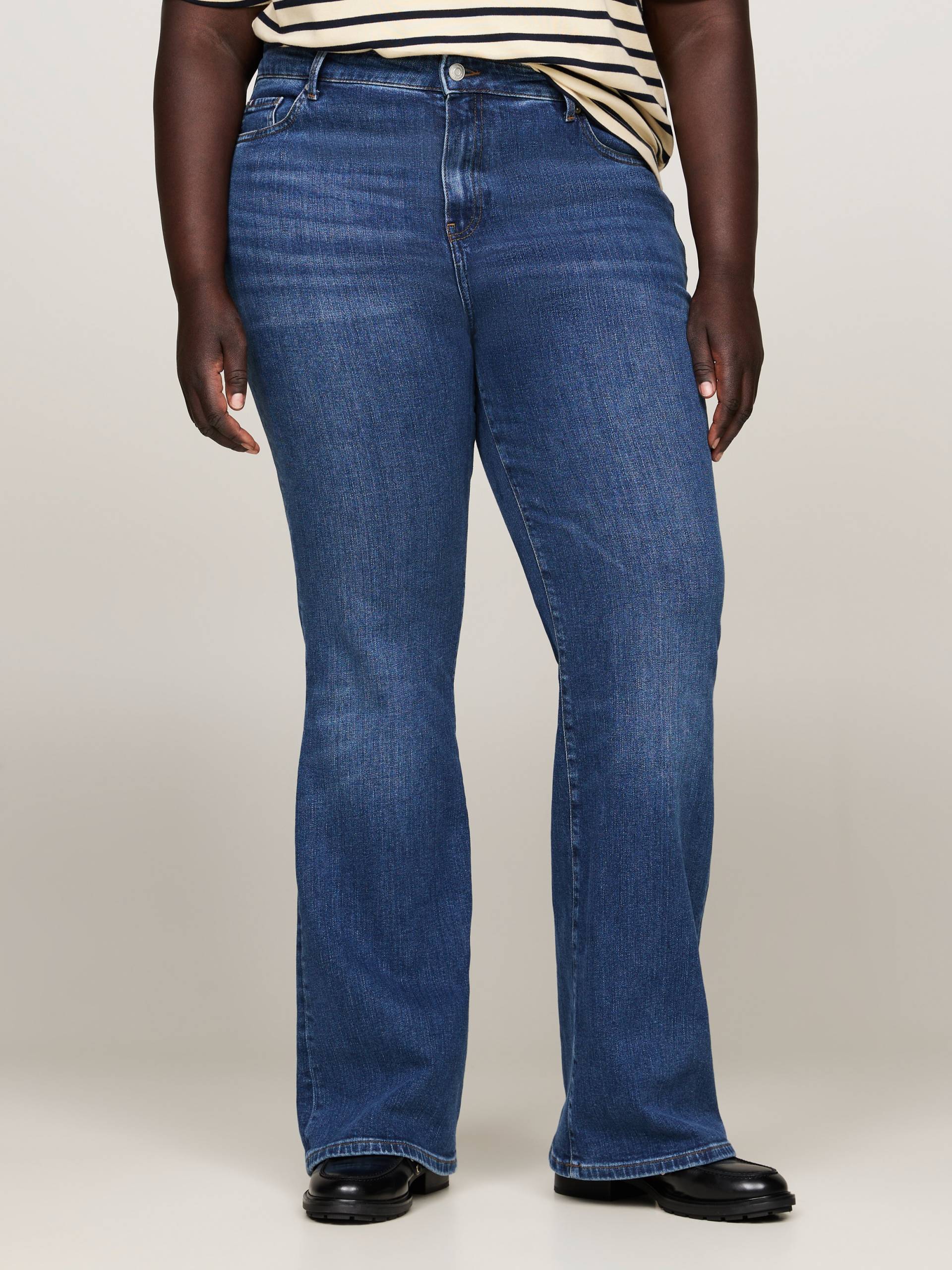 Tommy Hilfiger Curve Bootcut-Jeans »CRV BOOTCUT RW CLER«, Grosse Grössen in Stoned Washed Optik Tommy Hilfiger Curve Bootcut-Jeans »CRV BOOTCUT RW CLER«, Grosse Grössen in Stoned Washed Optik von TOMMY HILFIGER Curve