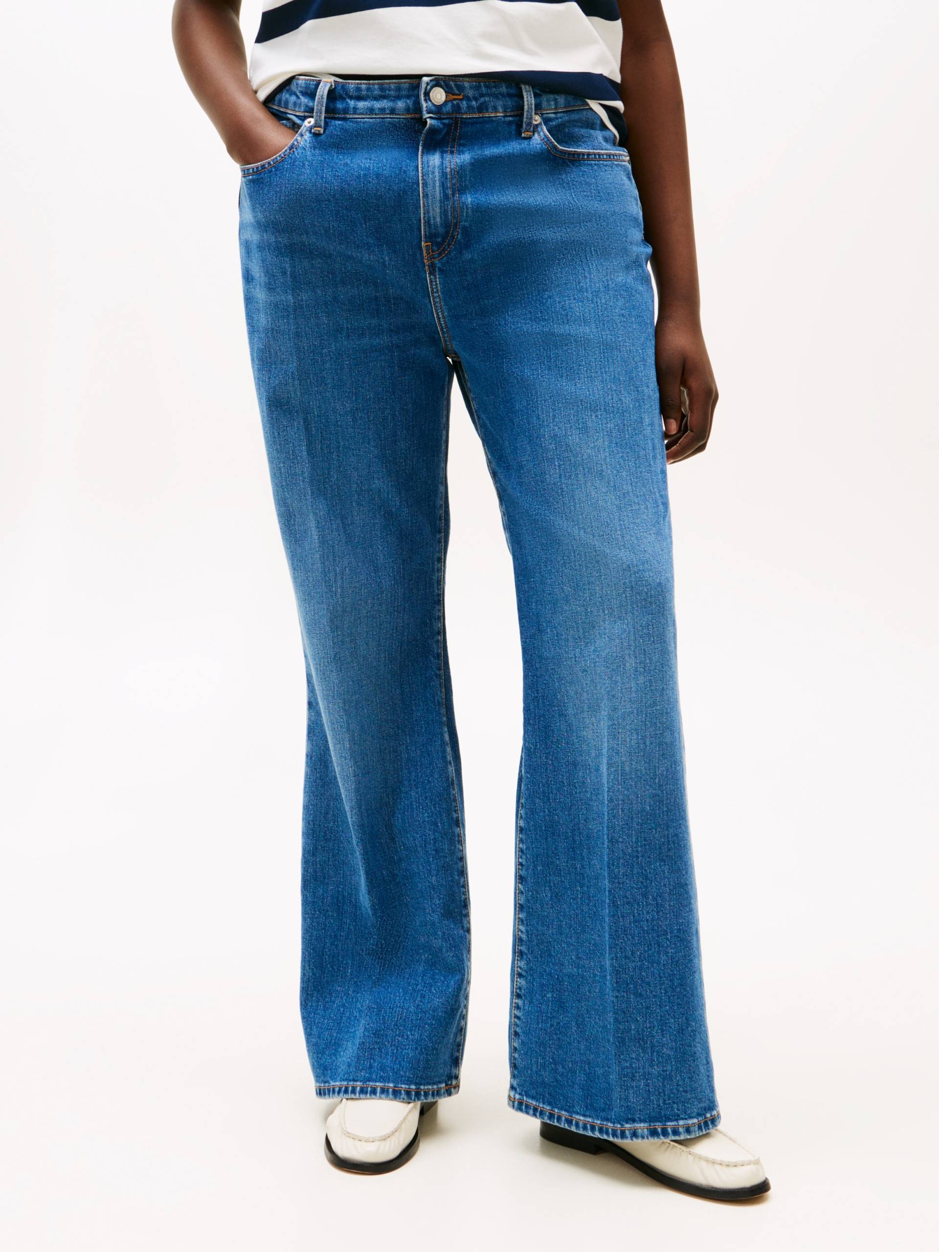 Tommy Hilfiger Curve Bootcut-Jeans »CRV DNM FLO BOOTCUT RW« Tommy Hilfiger Curve Bootcut-Jeans »CRV DNM FLO BOOTCUT RW« von TOMMY HILFIGER Curve
