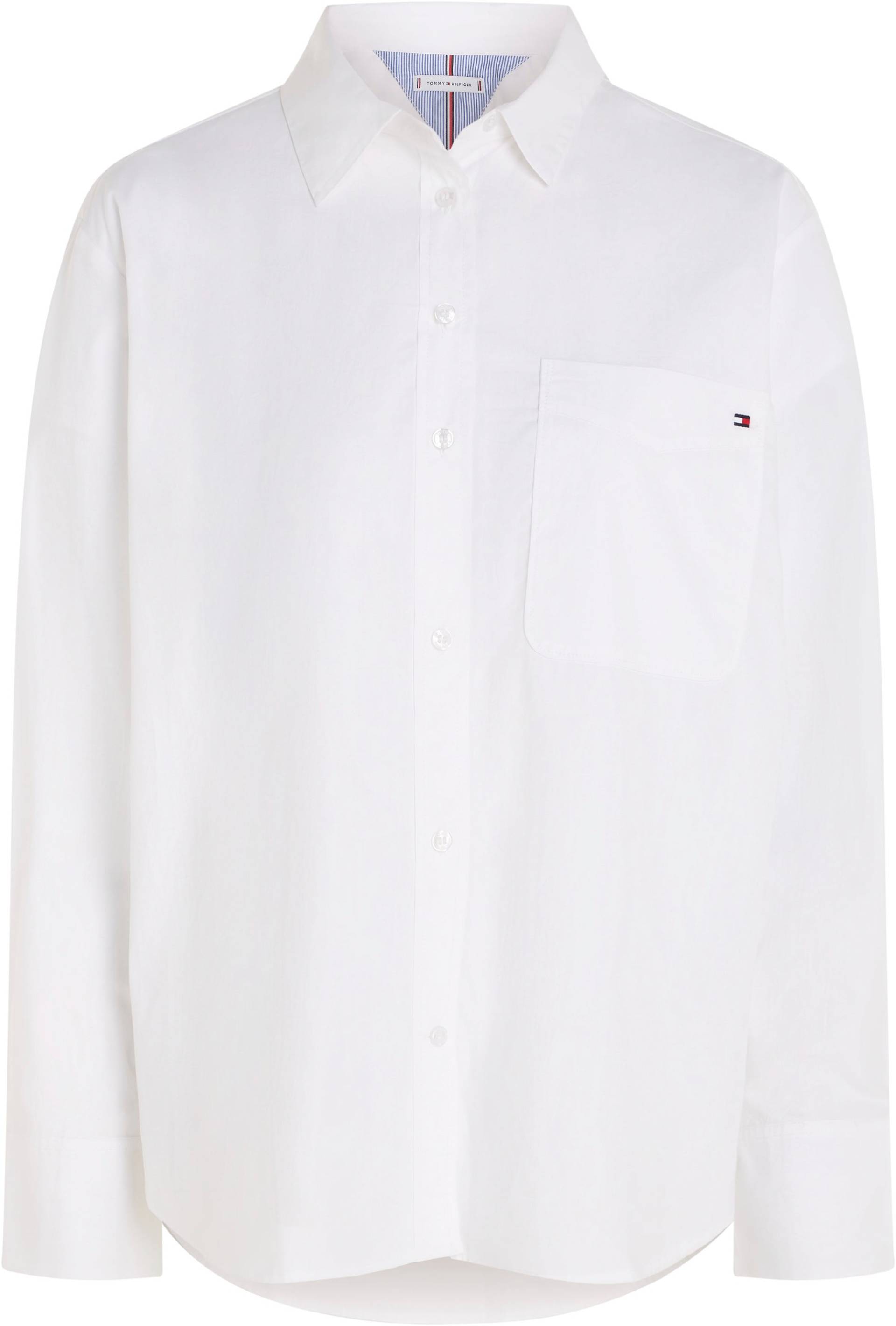 Tommy Hilfiger Curve Hemdbluse »CRV SOLID COTTON EASY FIT SHIRT« von TOMMY HILFIGER Curve