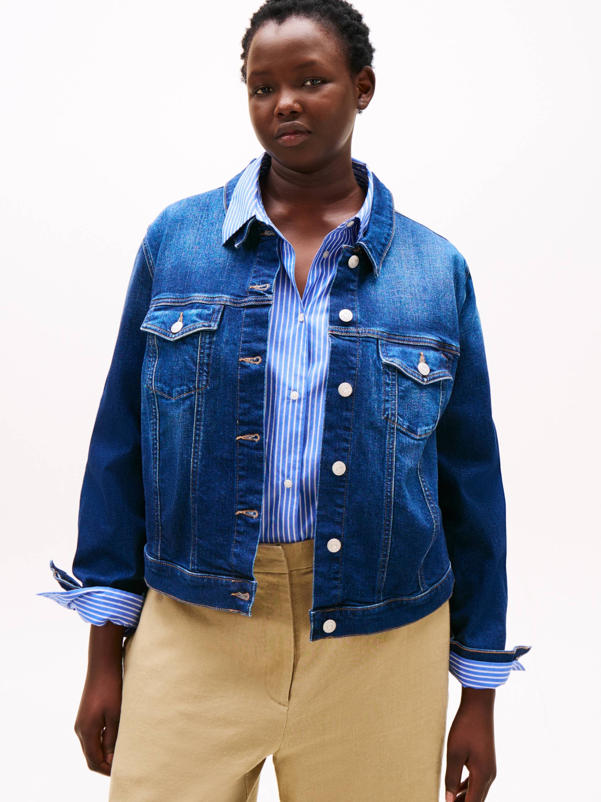 Tommy Hilfiger Curve Jeansjacke »CRV DNM NEW DOREEN SLIM JACKET« Tommy Hilfiger Curve Jeansjacke »CRV DNM NEW DOREEN SLIM JACKET« von TOMMY HILFIGER Curve