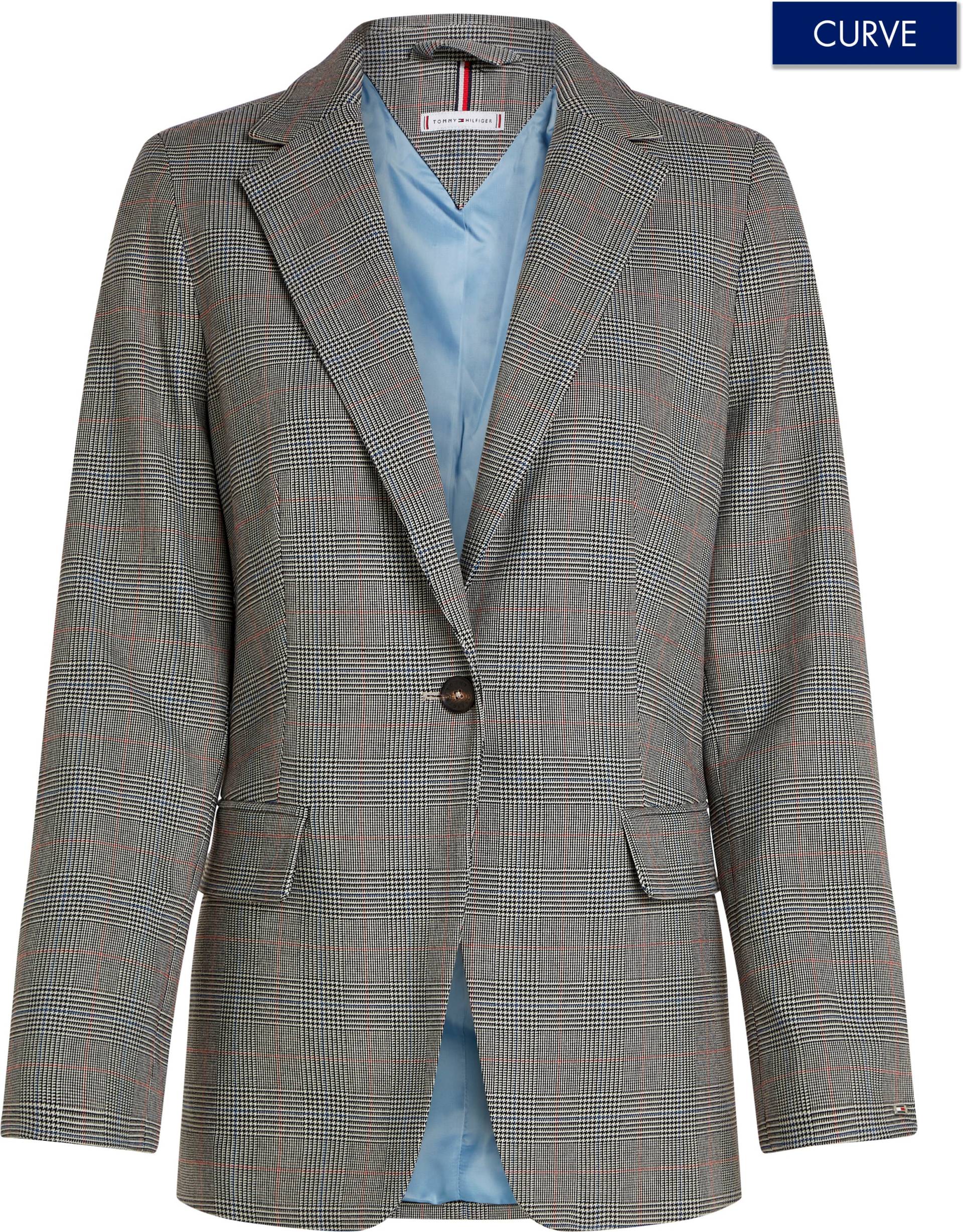 Tommy Hilfiger Curve Kurzblazer »CRV POW CHECK REGULAR BLAZER«, Grosse Grössen Tommy Hilfiger Curve Kurzblazer »CRV POW CHECK REGULAR BLAZER«, Grosse Grössen von TOMMY HILFIGER Curve