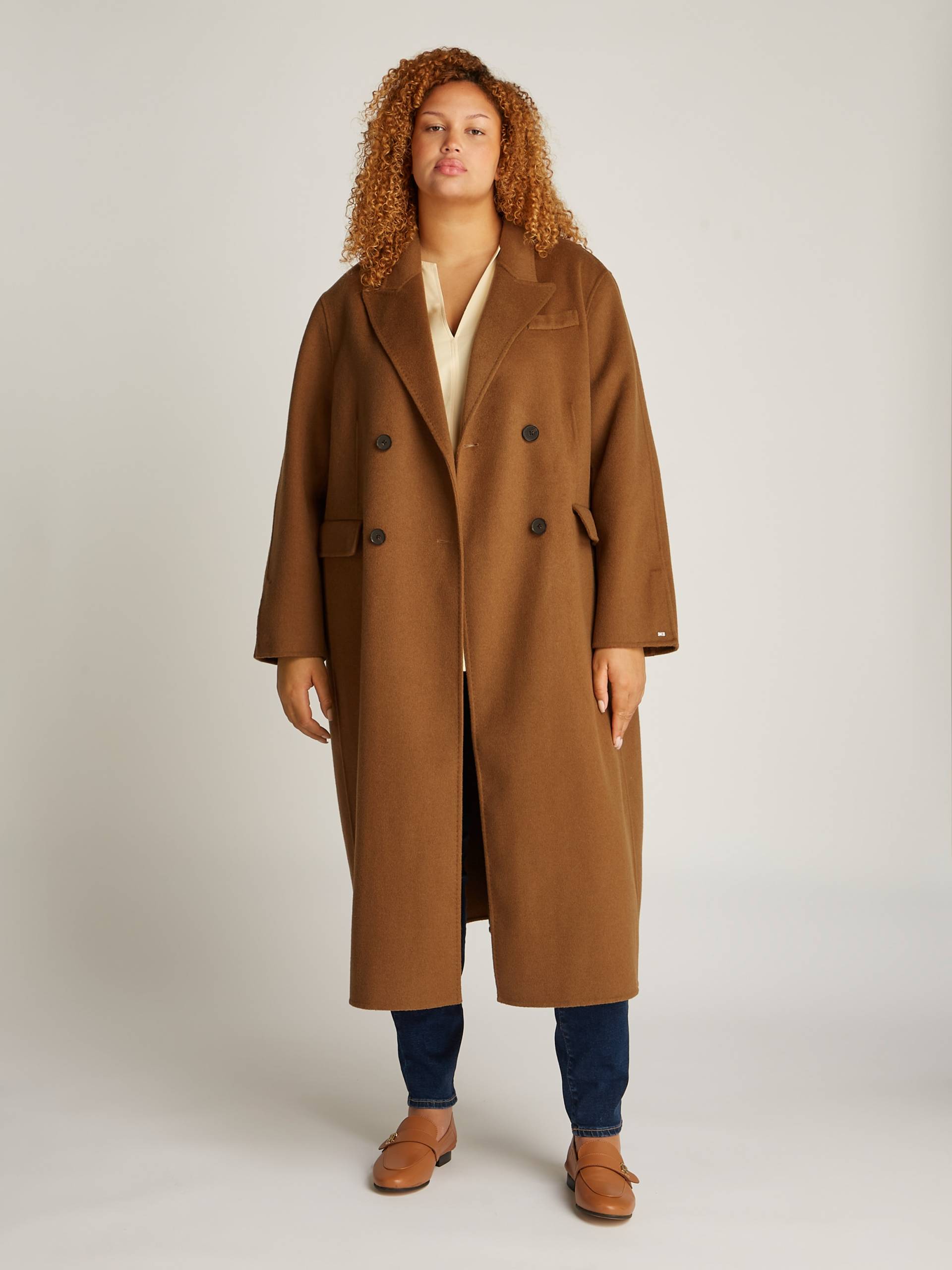 Tommy Hilfiger Curve Kurzmantel »CRV DF WOOL BLEND DB COAT«, Grosse Grössen Tommy Hilfiger Curve Kurzmantel »CRV DF WOOL BLEND DB COAT«, Grosse Grössen von TOMMY HILFIGER Curve