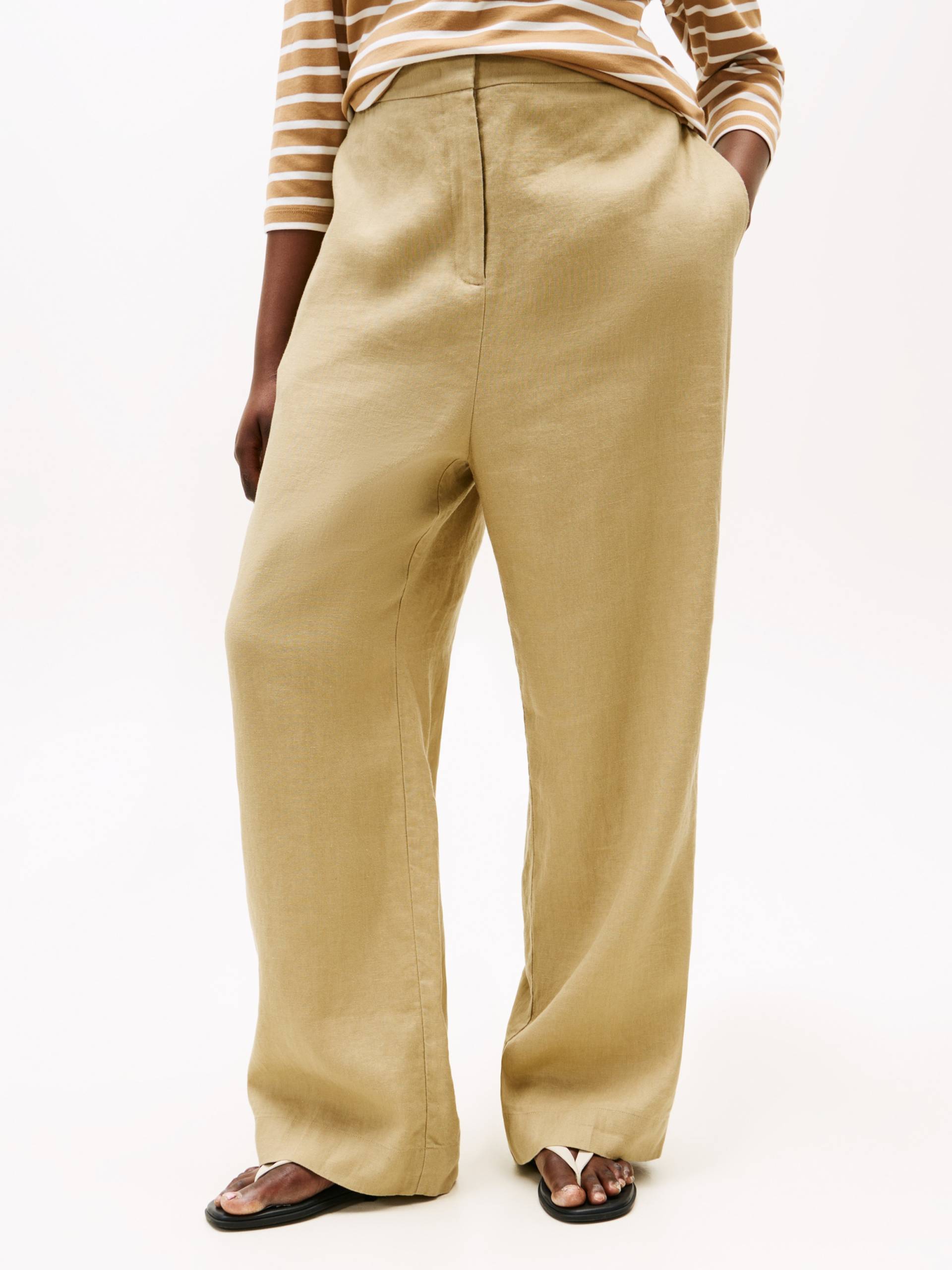 Tommy Hilfiger Curve Leinenhose »CRV ESS LINEN TAILORED STRT PANT« von TOMMY HILFIGER Curve