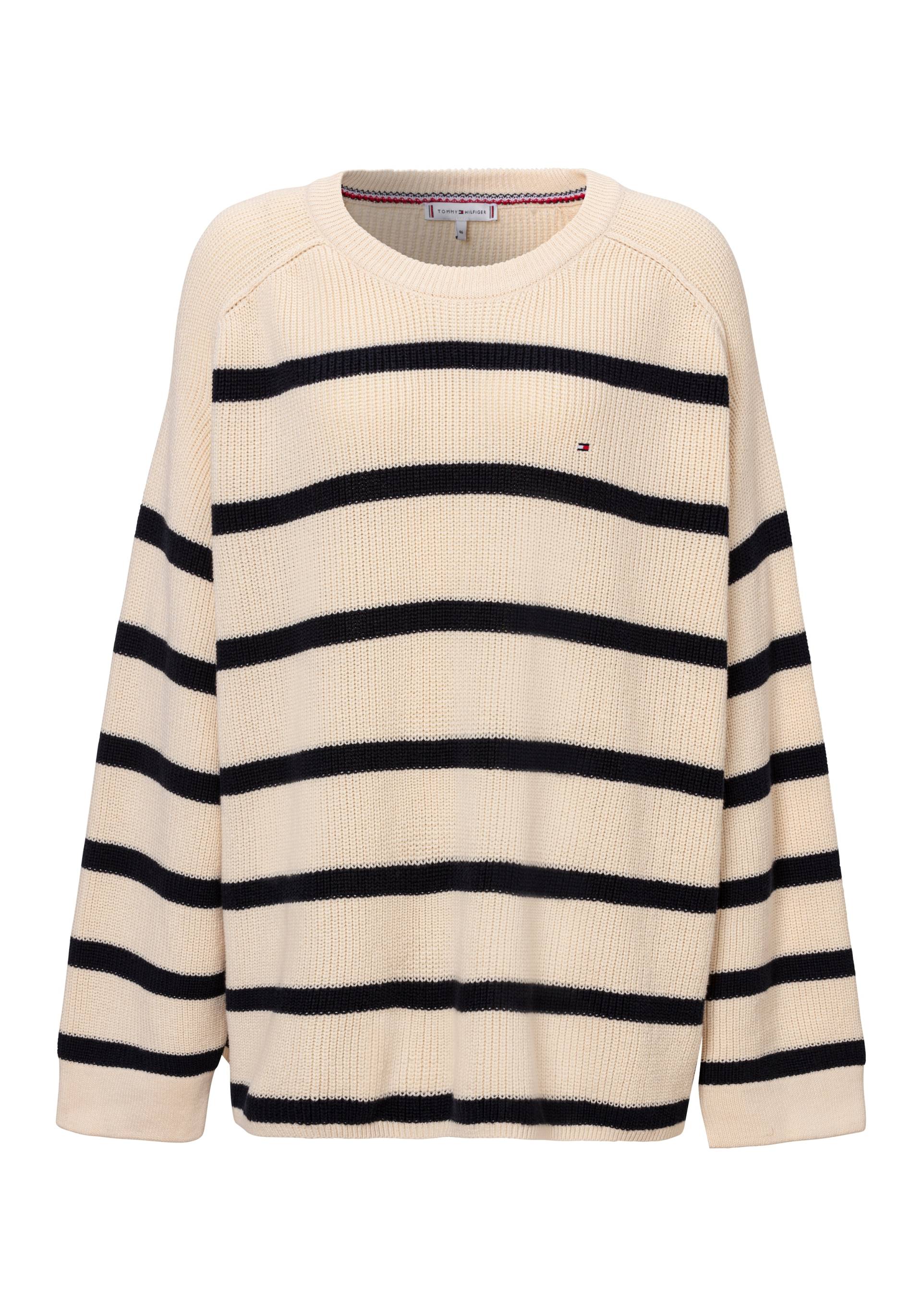 Tommy Hilfiger Curve Rundhalspullover »CRV CO CARDI STITCH C-NK SWT« von TOMMY HILFIGER Curve