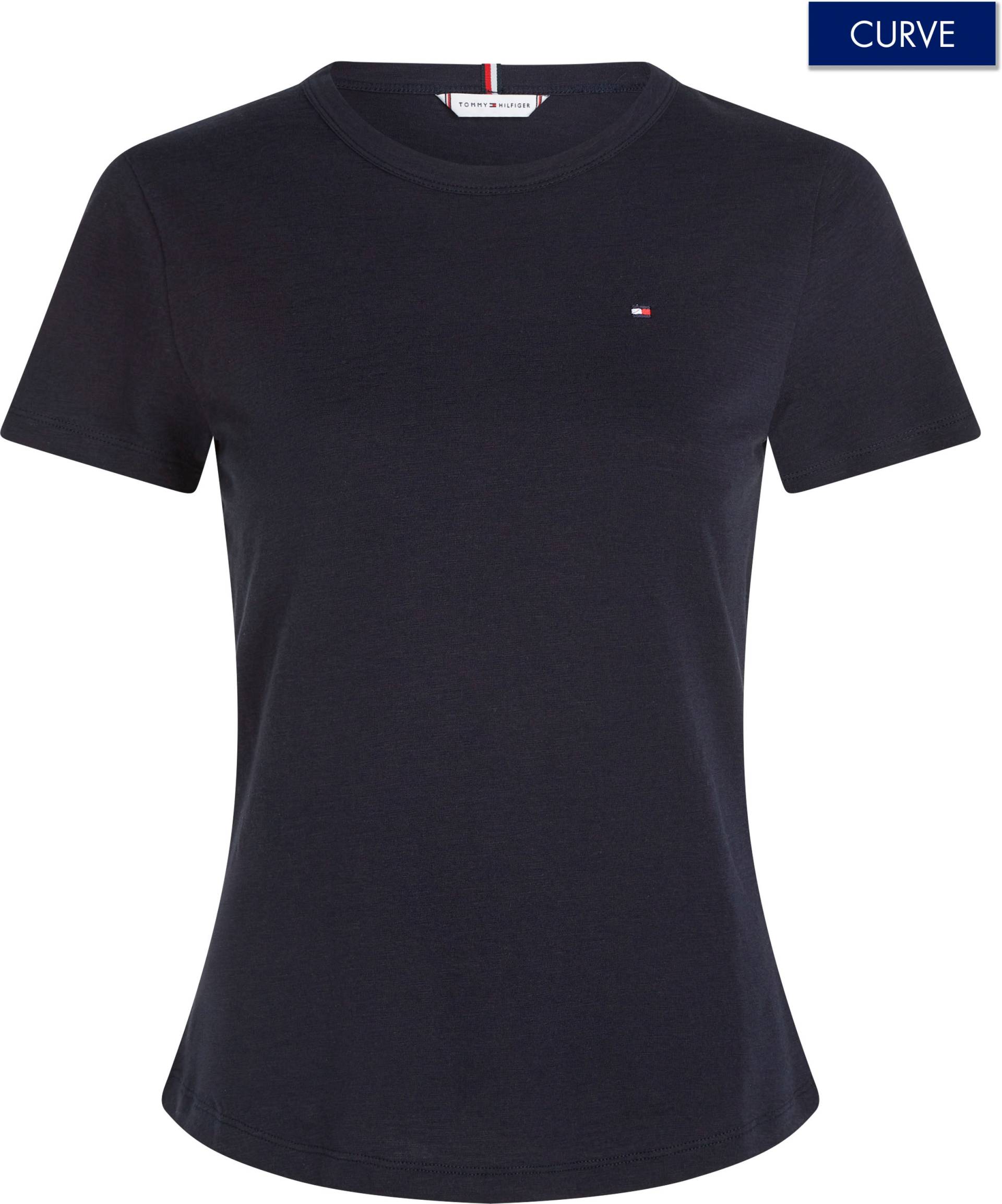 Tommy Hilfiger Curve Rundhalsshirt »CRV 1985 SLIM SLUB C-NK SS«, Grosse Grössen Tommy Hilfiger Curve Rundhalsshirt »CRV 1985 SLIM SLUB C-NK SS«, Grosse Grössen von TOMMY HILFIGER Curve