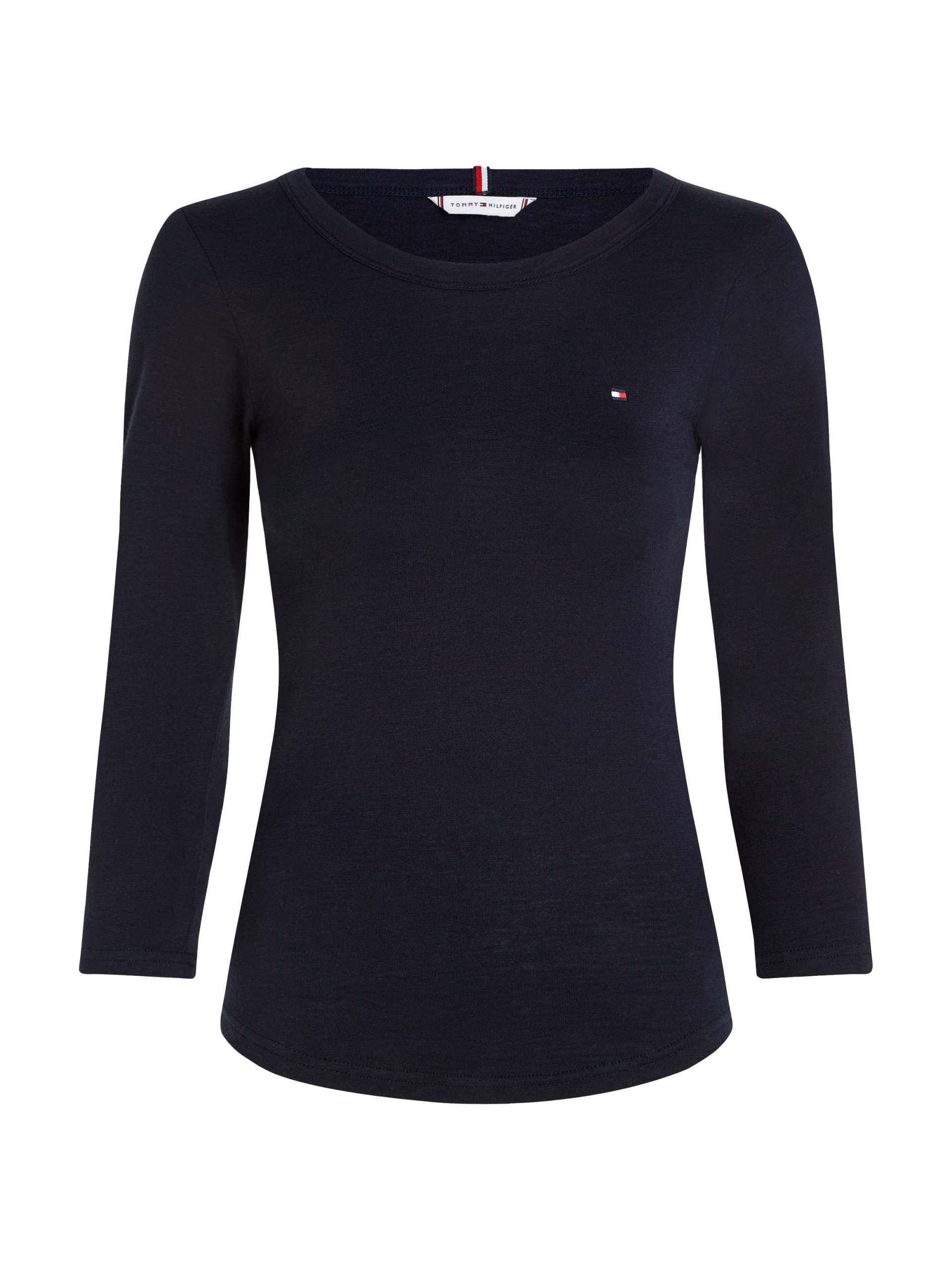 Tommy Hilfiger Curve Rundhalsshirt »CRV 1985 SLIM SLUB OPEN 3/4 SLV«, Grosse Grössen Tommy Hilfiger Curve Rundhalsshirt »CRV 1985 SLIM SLUB OPEN 3/4 SLV«, Grosse Grössen von TOMMY HILFIGER Curve
