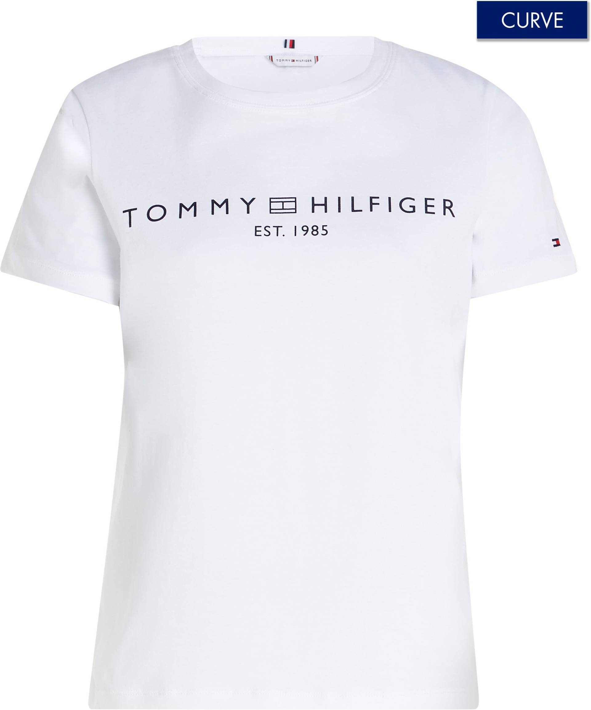 Tommy Hilfiger Curve Rundhalsshirt »CRV REG CORP LOGO C-NK SS« von TOMMY HILFIGER Curve