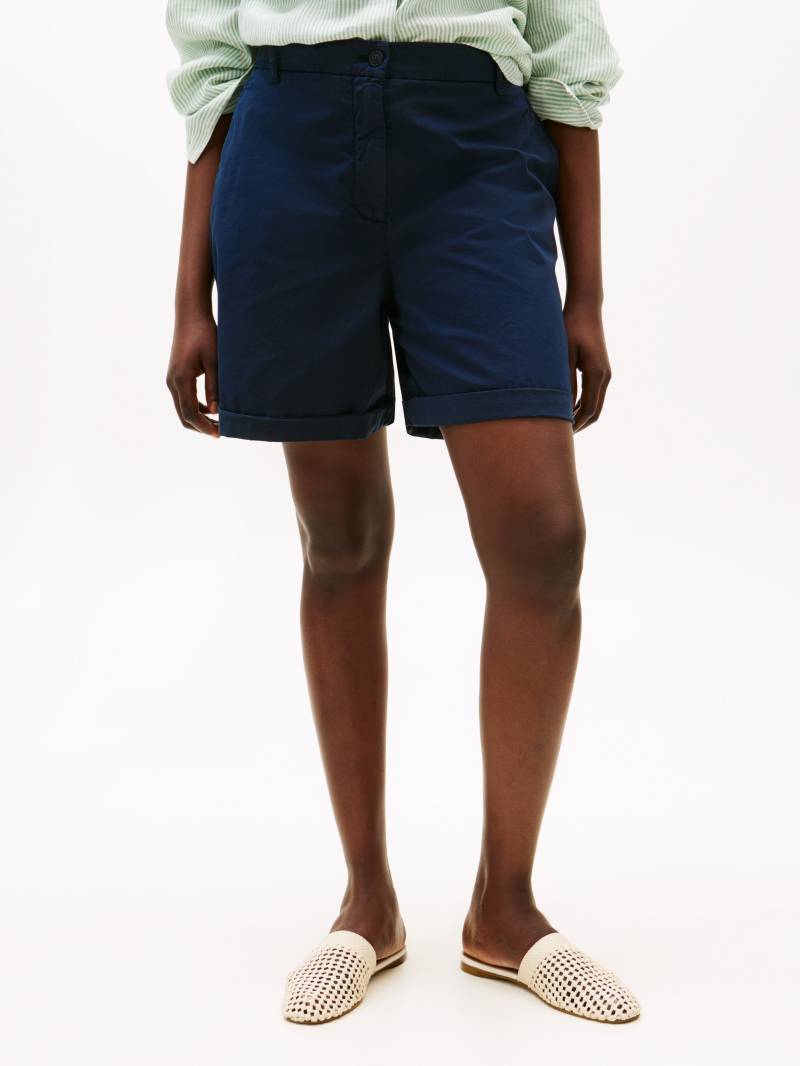 Tommy Hilfiger Curve Shorts »CRV CO BLEND GMD CHINO SHORT«, in Grossen Grössen, Chino Qualität, Logostickerei von TOMMY HILFIGER Curve