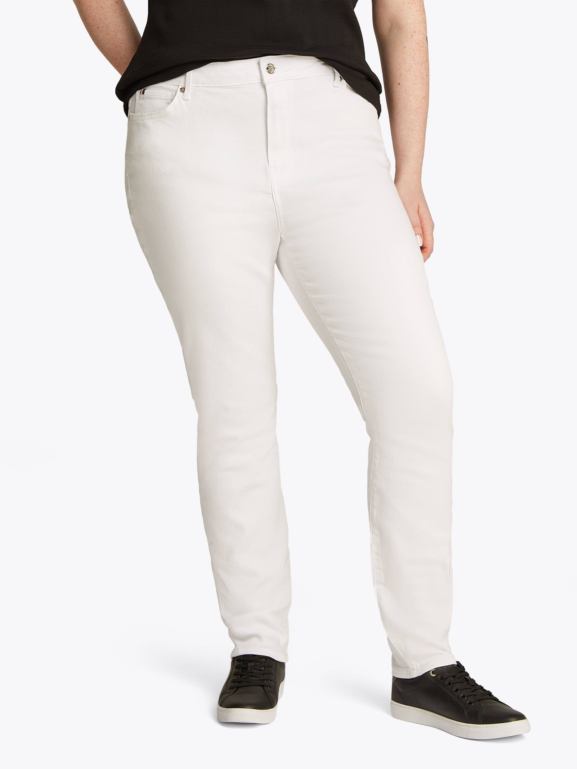 Tommy Hilfiger Curve Skinny-fit-Jeans »CRV HARLEM U SKINNY HW CLR«, in Grossen Grössen, Tommy Jeans Logo-Badge, stoned wash Optik Tommy Hilfiger Curve Skinny-fit-Jeans »CRV HARLEM U SKINNY HW CLR«, in Grossen Grössen, Tommy Jeans Logo-Badge, stoned wash Optik von TOMMY HILFIGER Curve