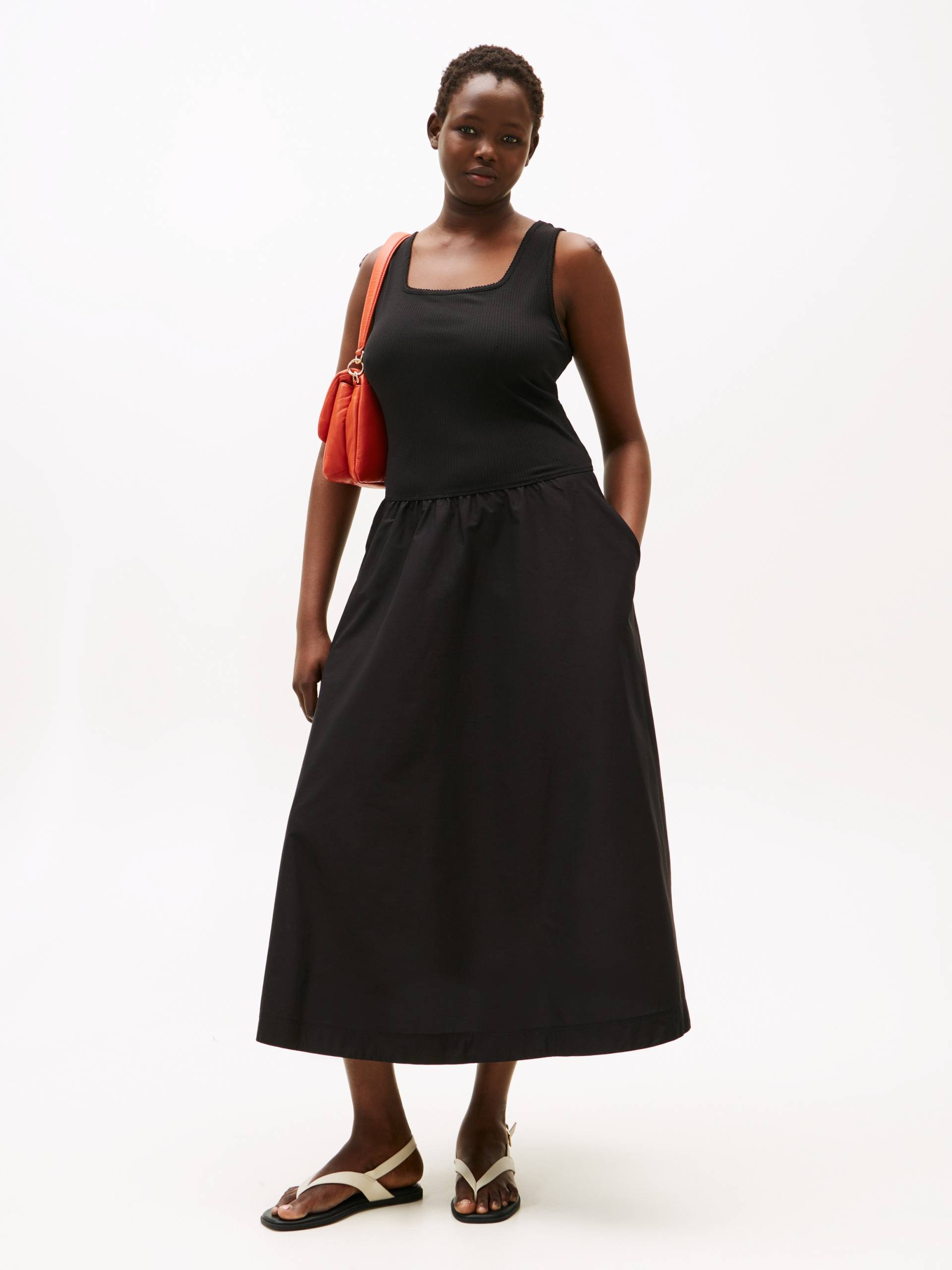 Tommy Hilfiger Curve Sommerkleid »CRV 5X2 RIB MIDI MIX F&F DRS« Tommy Hilfiger Curve Sommerkleid »CRV 5X2 RIB MIDI MIX F&F DRS« von TOMMY HILFIGER Curve